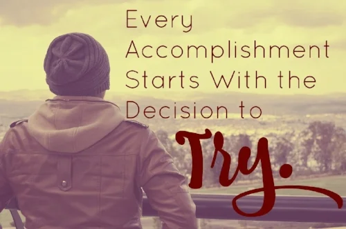 Imperfect ACTION will always out weigh perfect INACTION. Just need to be willing to try