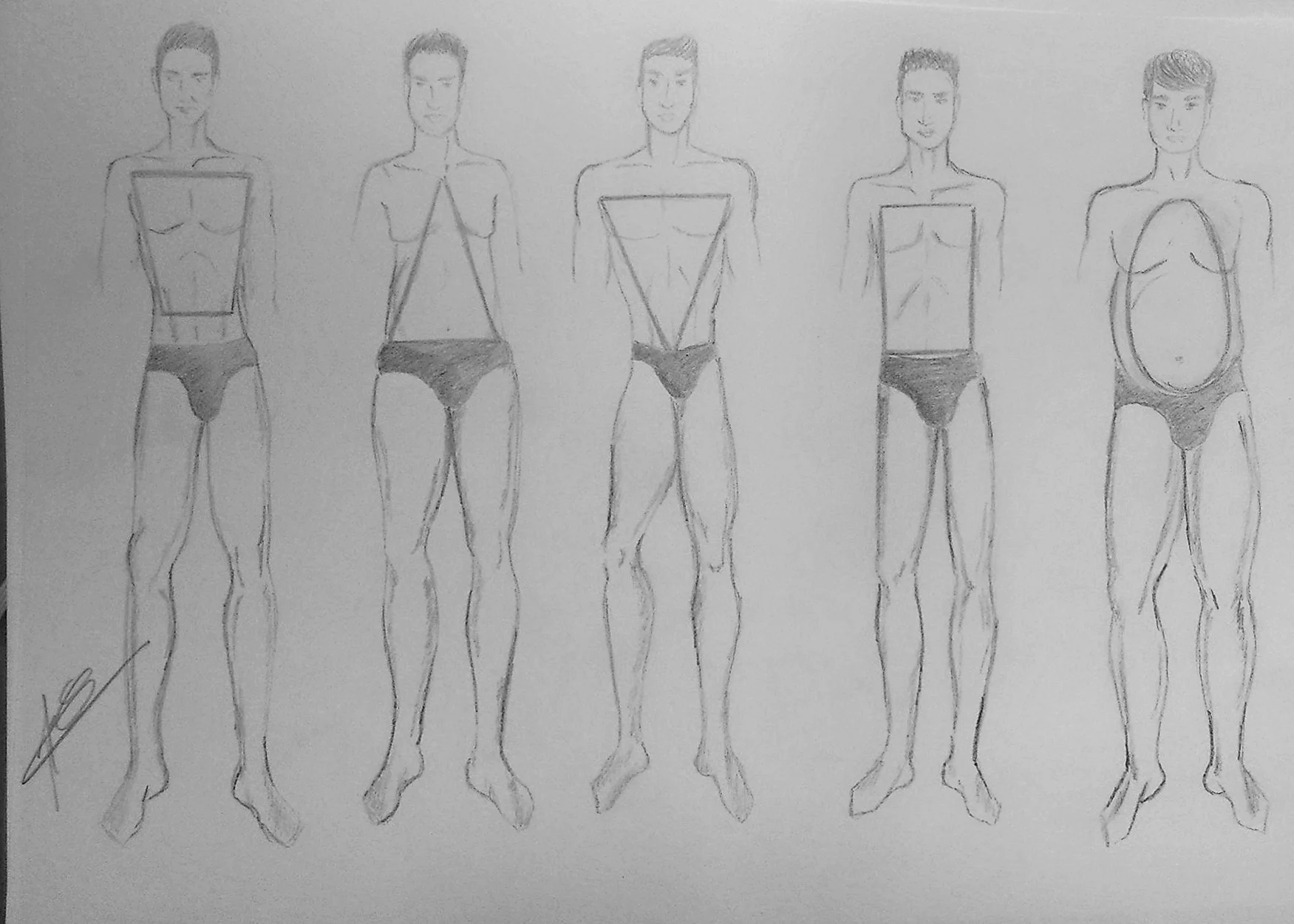 bañadores hombre piernas delgadas