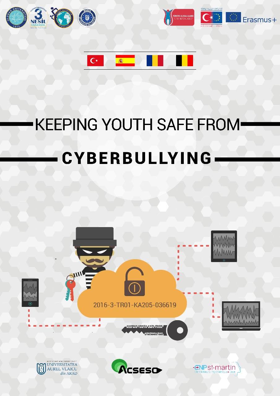 Cartel oficial del proyecto "Keeping Youth Safe From Cyberbullying" / Official poster of the project "Keeping Youth Safe From Cyberbullying"