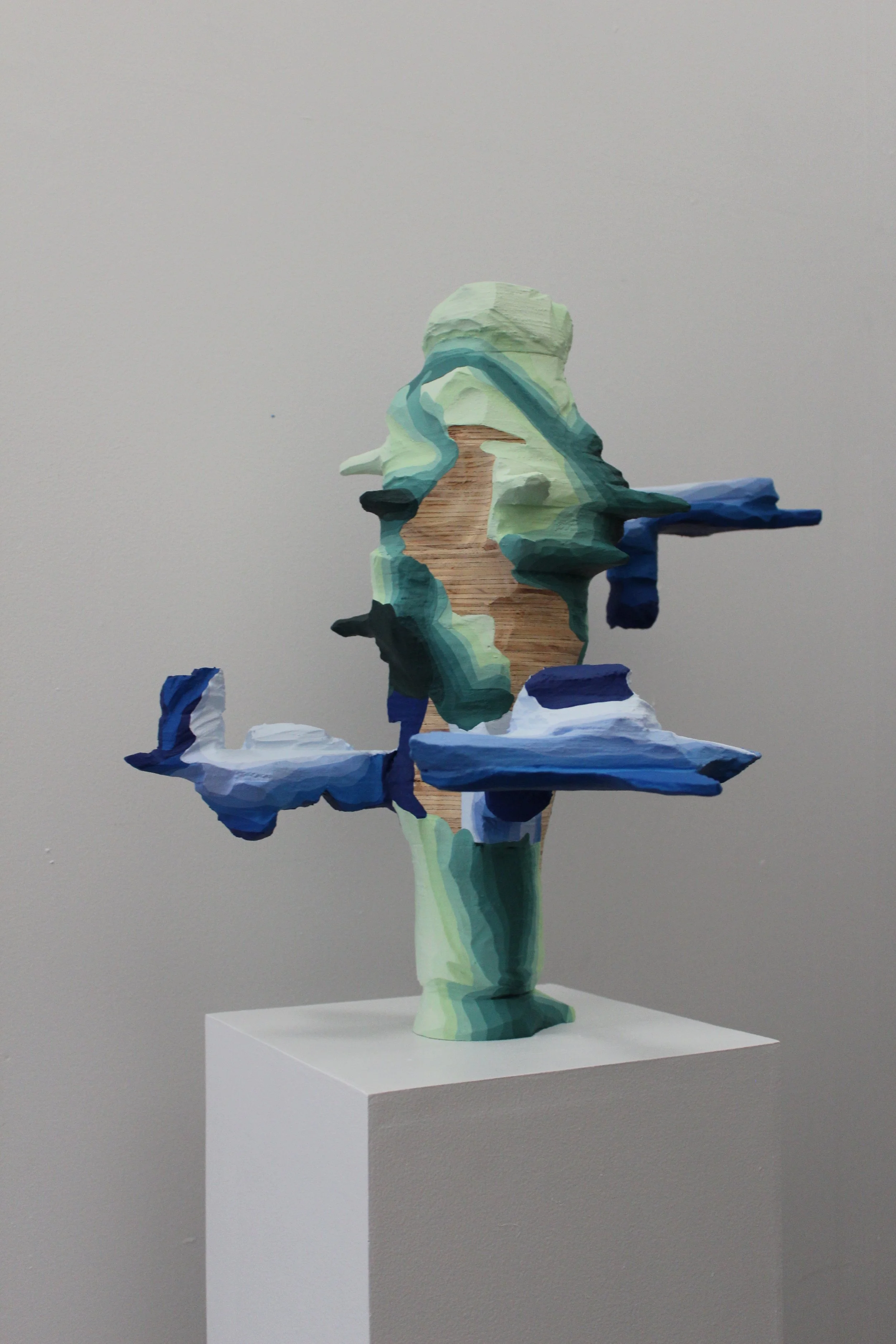 Subdivision

Acrylic on carved timber form, matte varnished
Waterproof membrane interior 

525mm x 560mm x 560mm