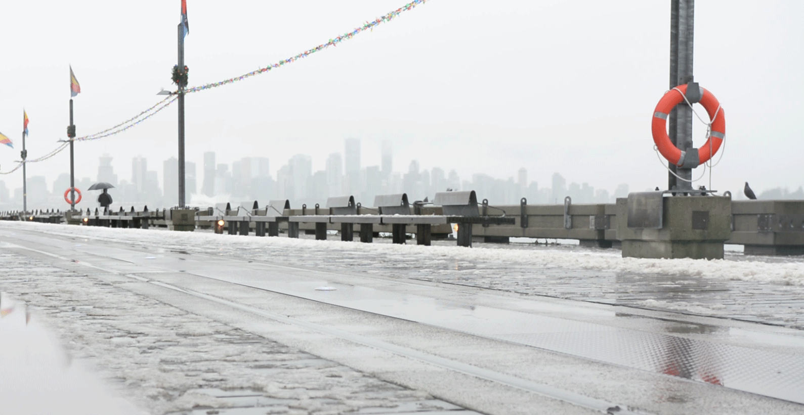 I seldom go to North Vancouver, but when I do, it's a nice getaway from the downtown bubble. It's the other side of the bridge - a bit unfamiliar - and I'm on this rain covered pier. Just me with my camera, distantly accompanied by some lonely-looking others. We were all probably listening to the same things; the calming, but melancholic type of silence broken by subtle wave crashes and distant ship toots. 