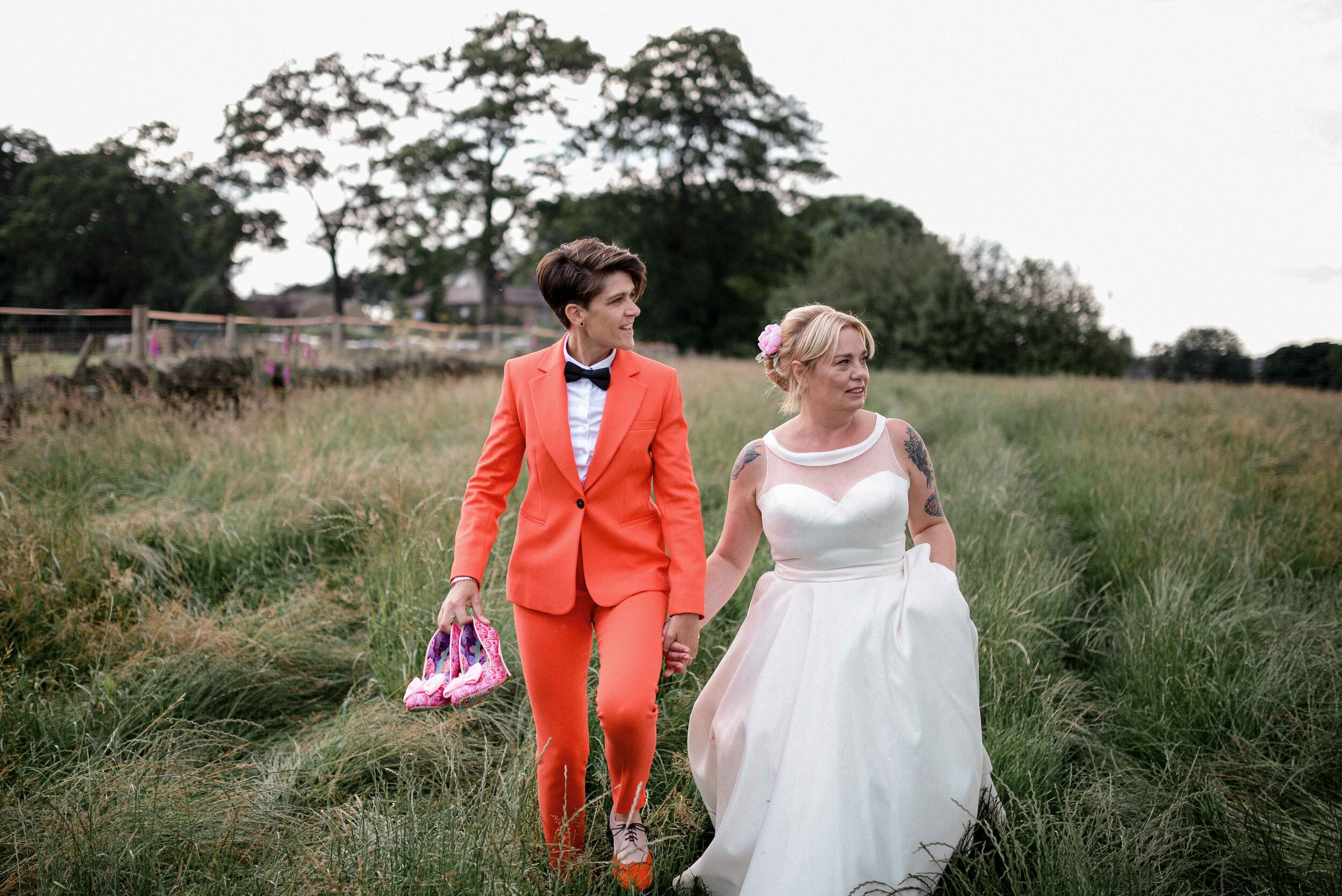 Same sex (lesbian) wedding portrait photography