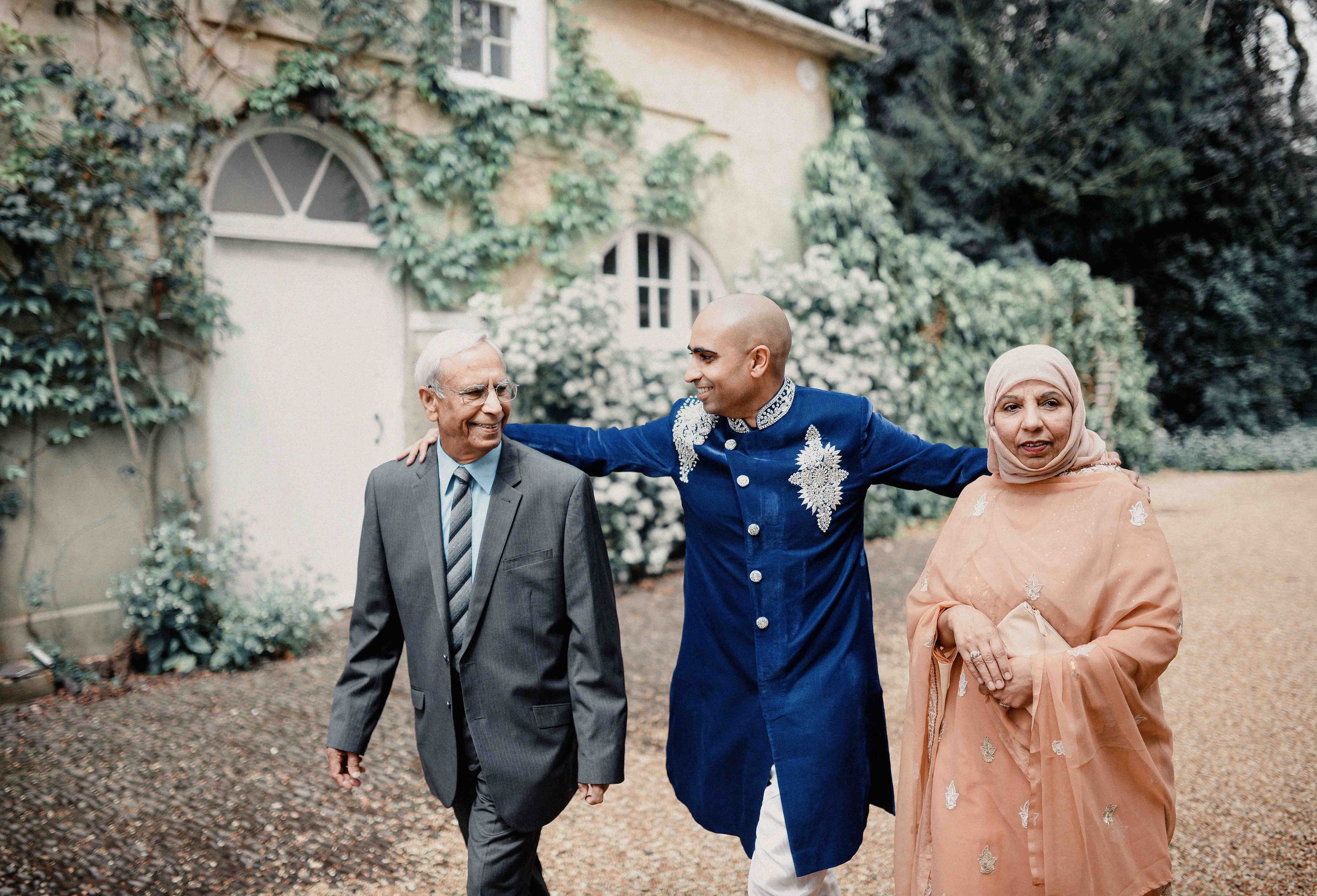 Asad with parents in Bradford – Pakistani wedding photography by Ryan Lee Turton