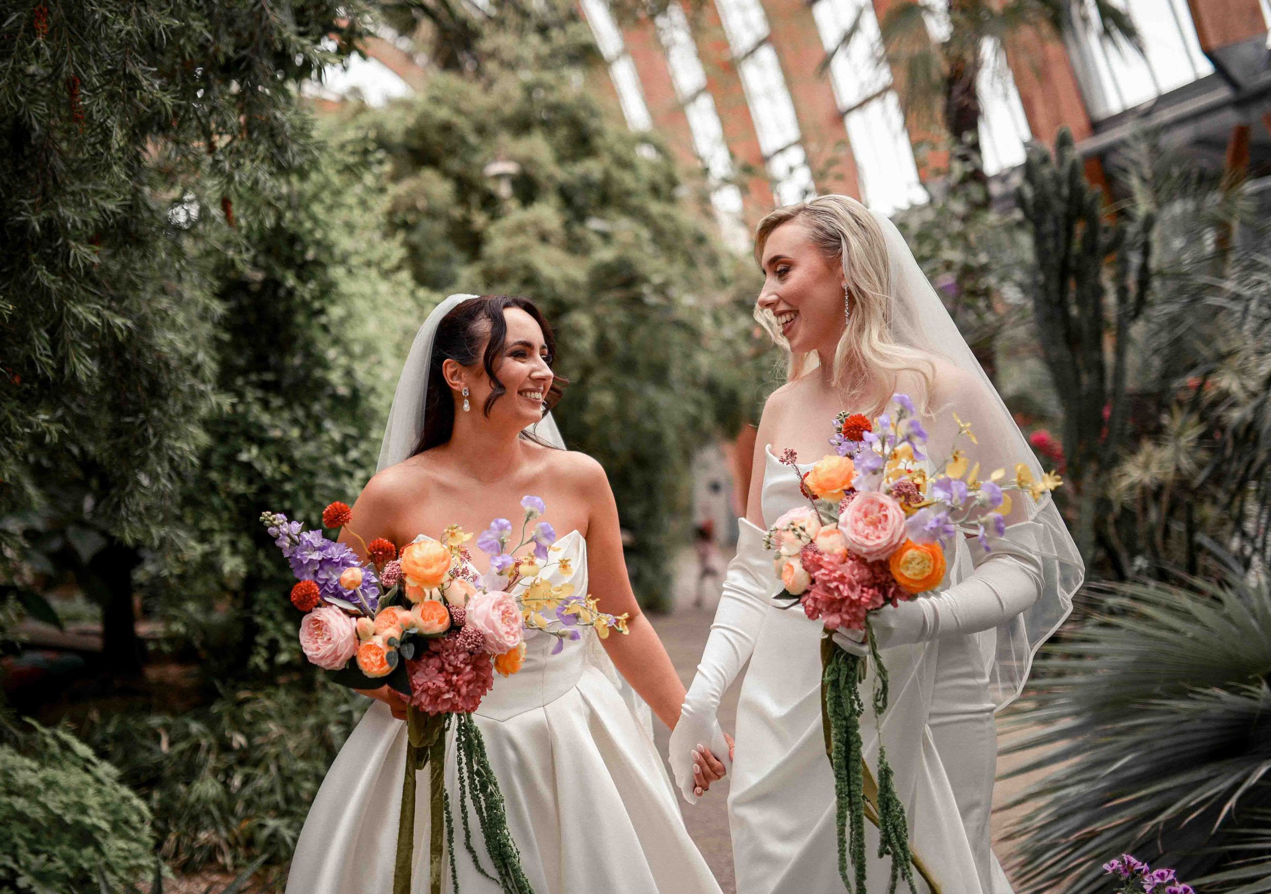 Yasmin & Sarah – lesbian wedding in Winter Gardens Sheffield by Ryan Lee Turton