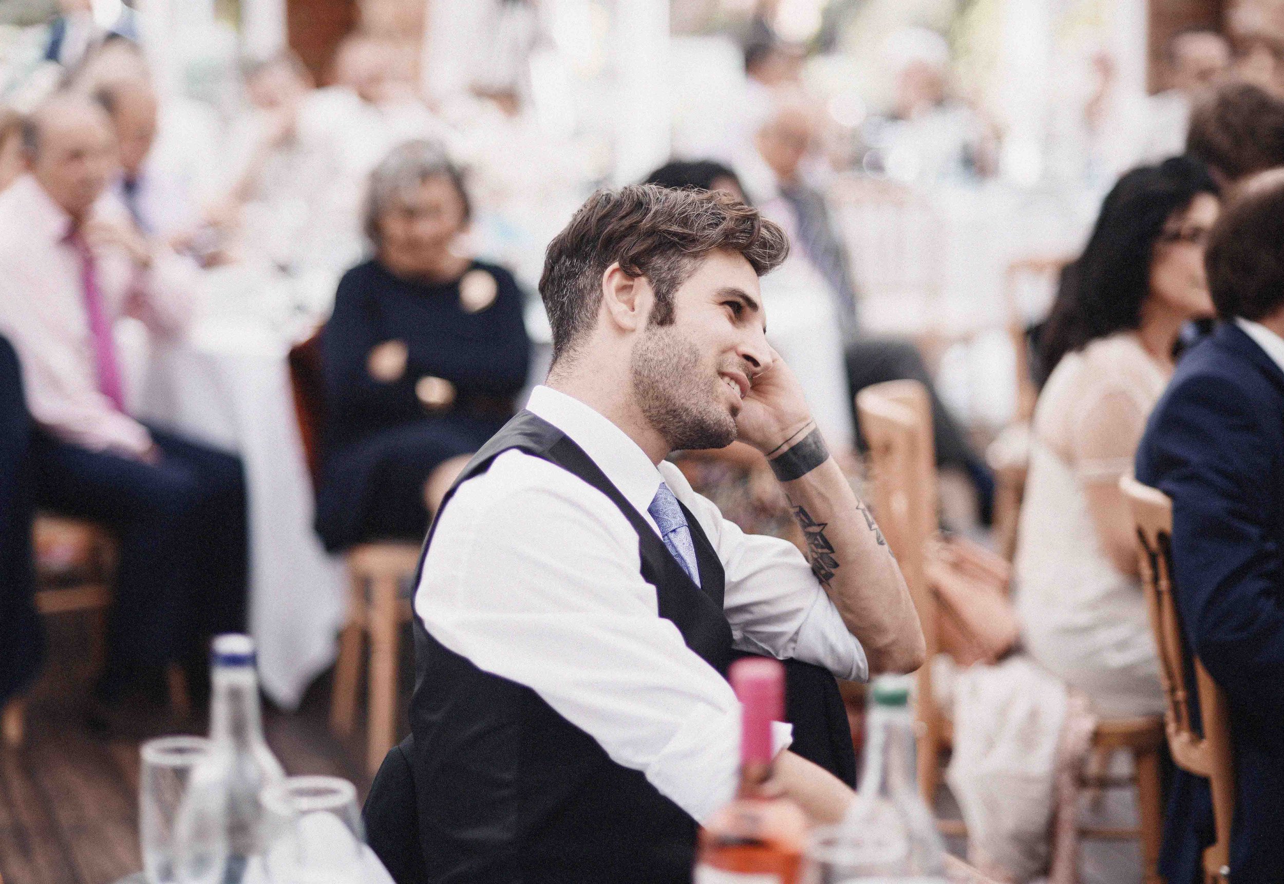 Candid guest moment – Wakefield wedding photography by Ryan Lee Turton