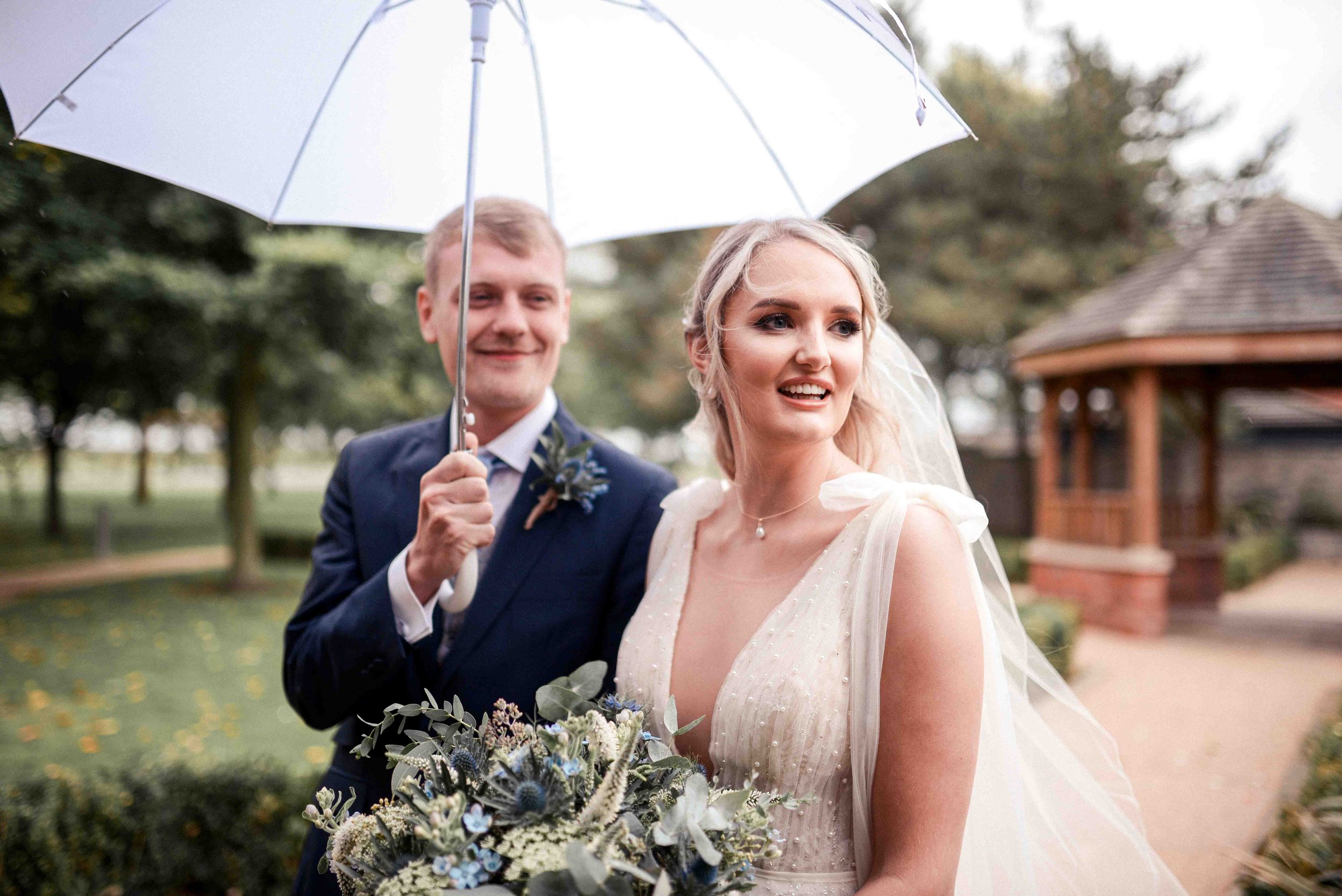Rainy Wedding at Burntwood Court Barnsley – Lily and Aiden