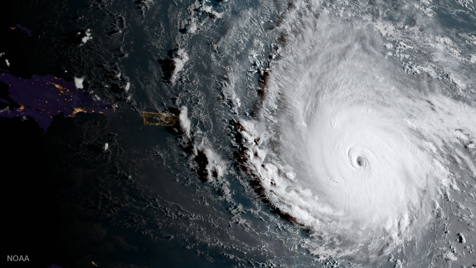 Hurricane Irma has has caused widespread destruction in the Caribbean, affecting an estimated 1.2m people. (Photo: NOAA)