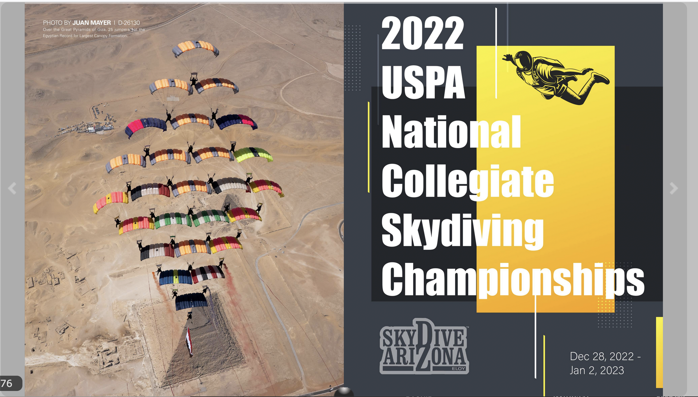 USPA International Skydiving Magazine from USA