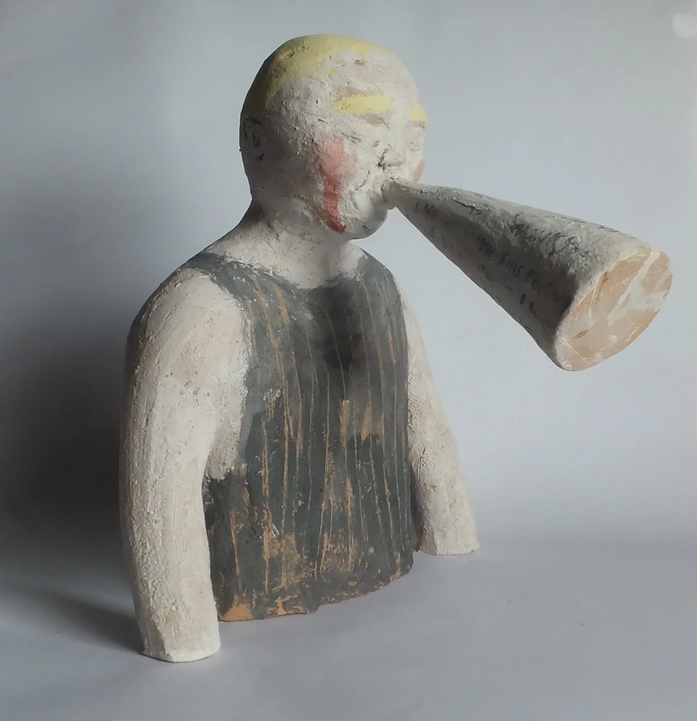   how it is  (detail)  2013  clay, underglaze  37cm x 30cm x 34cm 