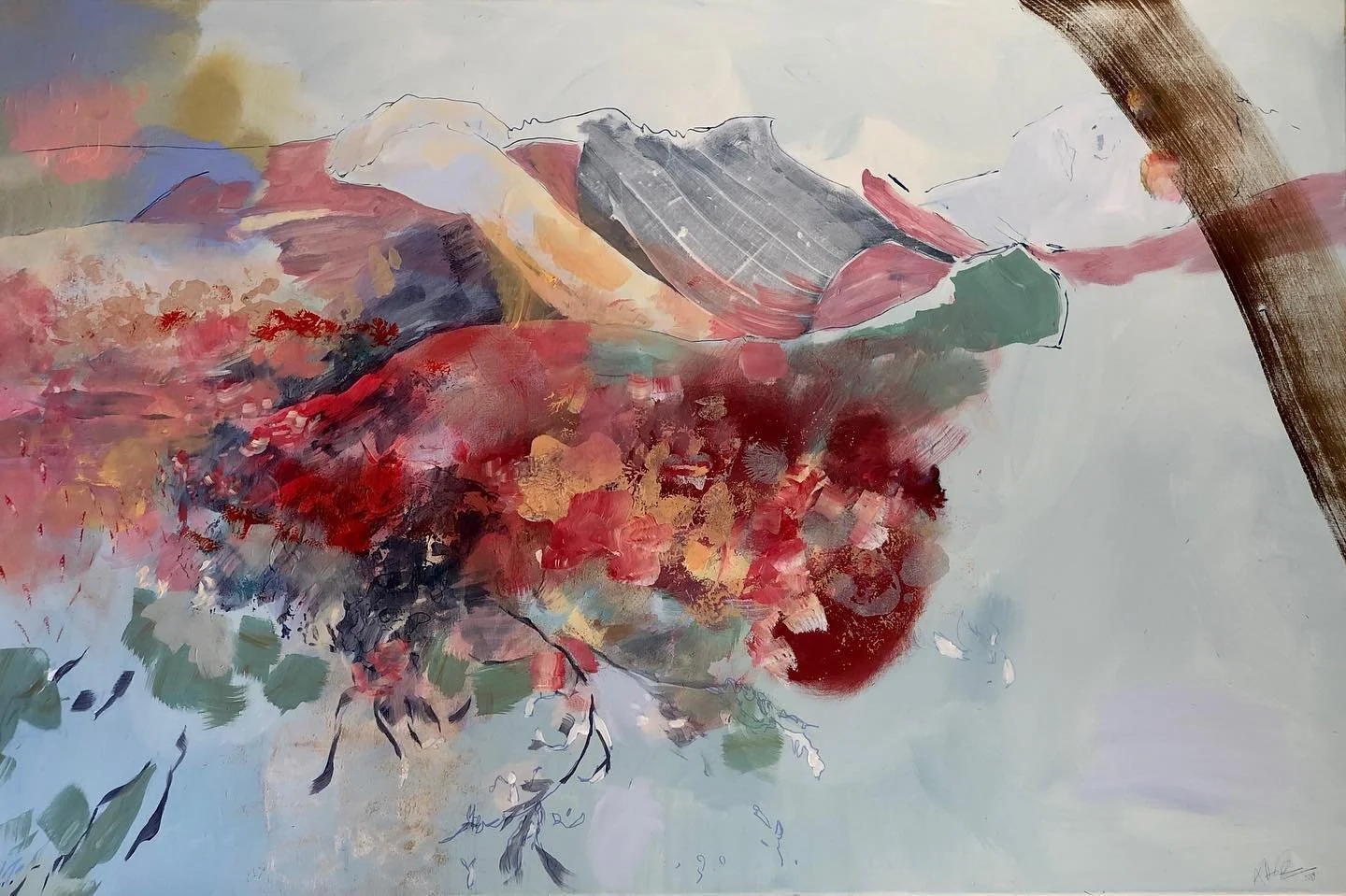 &ldquo;A completely different and opposite question&rdquo;

Swipe for details.

Excited to ship this treasure to a new home next week. 💝

2018
Acrylic, oil, pen, pencil, on canvas.
80cm x 120cm (31.5x47in)

#painting #abstractart #figuredrawing #fig