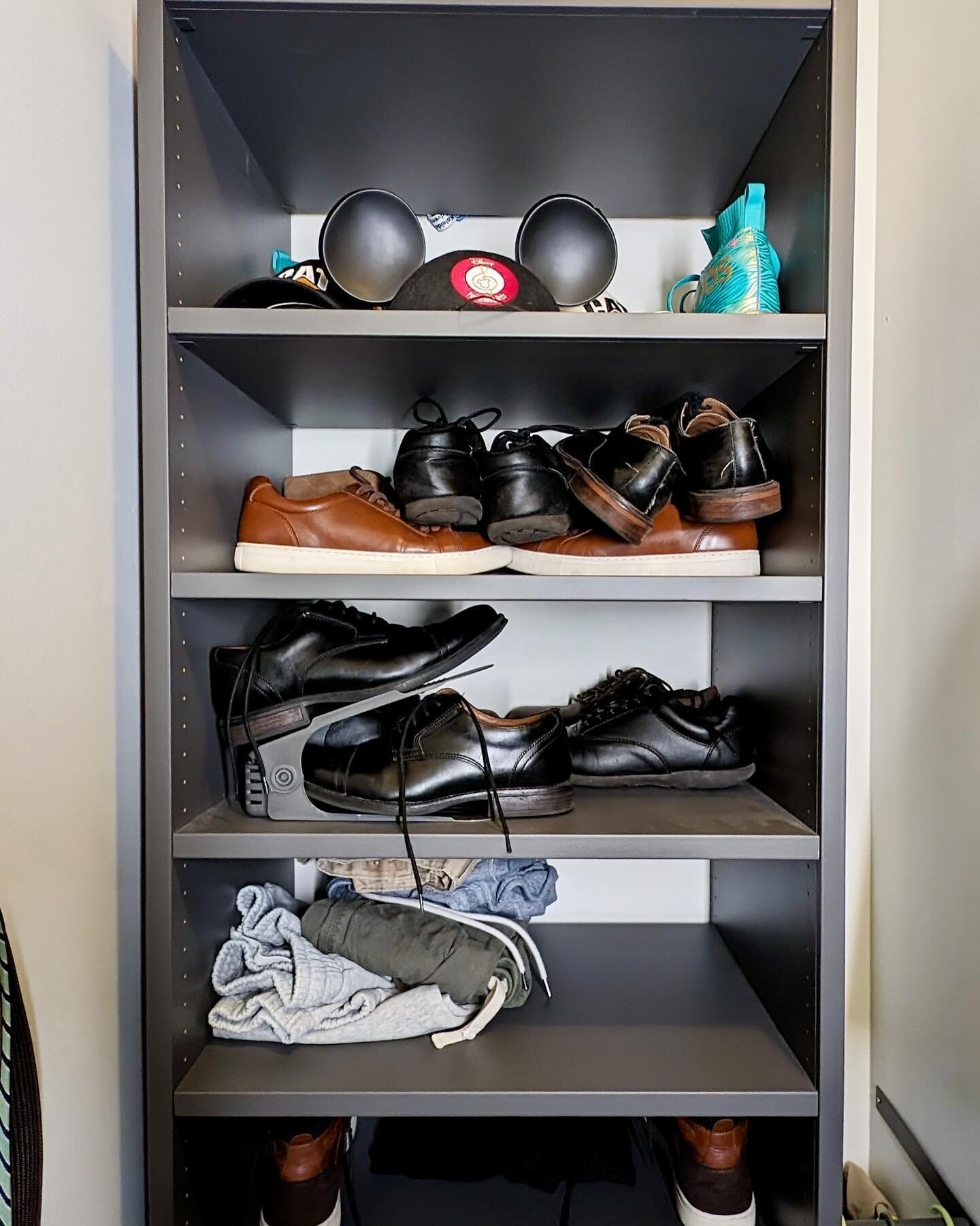 💫 Chaos Resilience! 

🥁 I will beat this drum forever &hellip; chaos *will* happen. But we can recover quickly when there&rsquo;s a place for everything. 🥁

👞I added some shoe organizers to my son Calvin&rsquo;s closet to make room &mdash; he&rsq