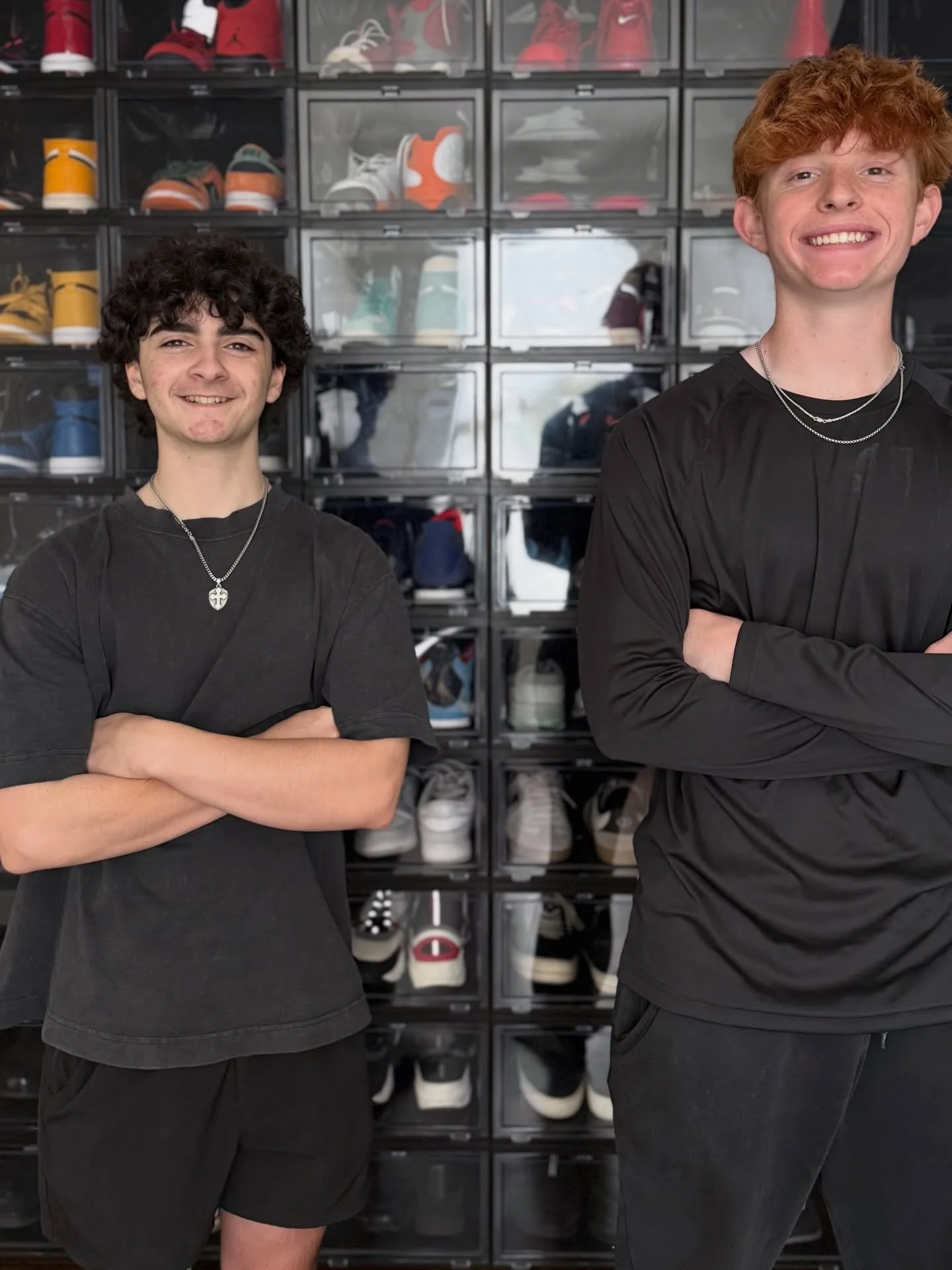 Raising the next generation of men to know how to organize! My son and @marisa.r.moon &lsquo;s son were awesome assistants for a rare Saturday job! 👟

#OrganizeCloset #HomeOrganization #OrganizeShoes #ShoeCloset #AirJordans