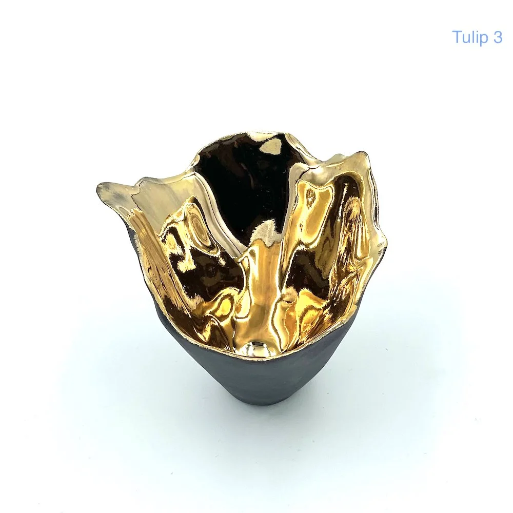 Porcelain and gold lustre Tulip Head Penny Little 3b.jpeg