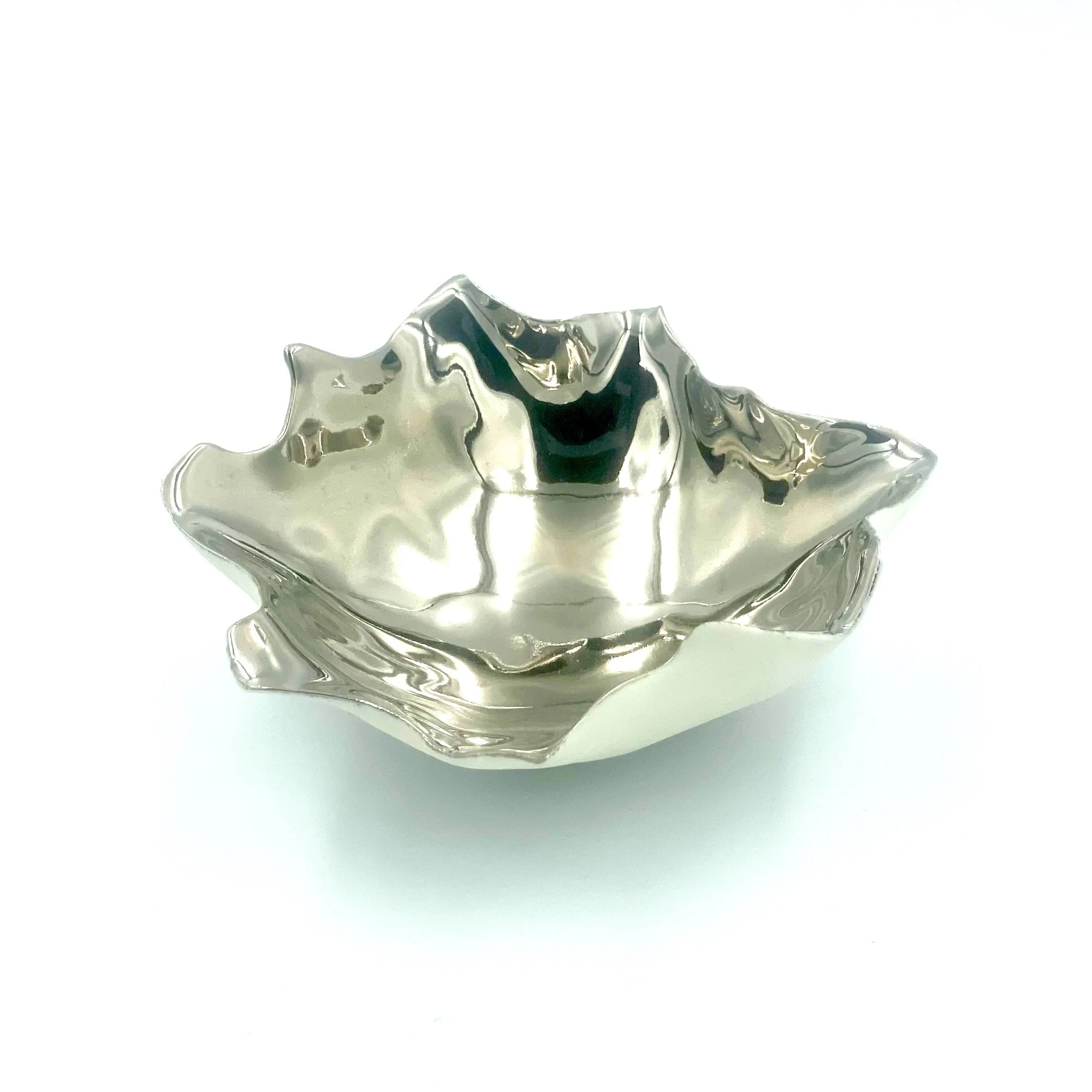 White Porcelain Platinum Wave Bowl by Penny Little Ceramics.jpeg