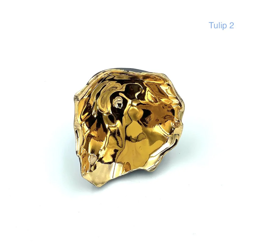 Porcelain and gold lustre Tulip Head Penny Little 2b.jpeg