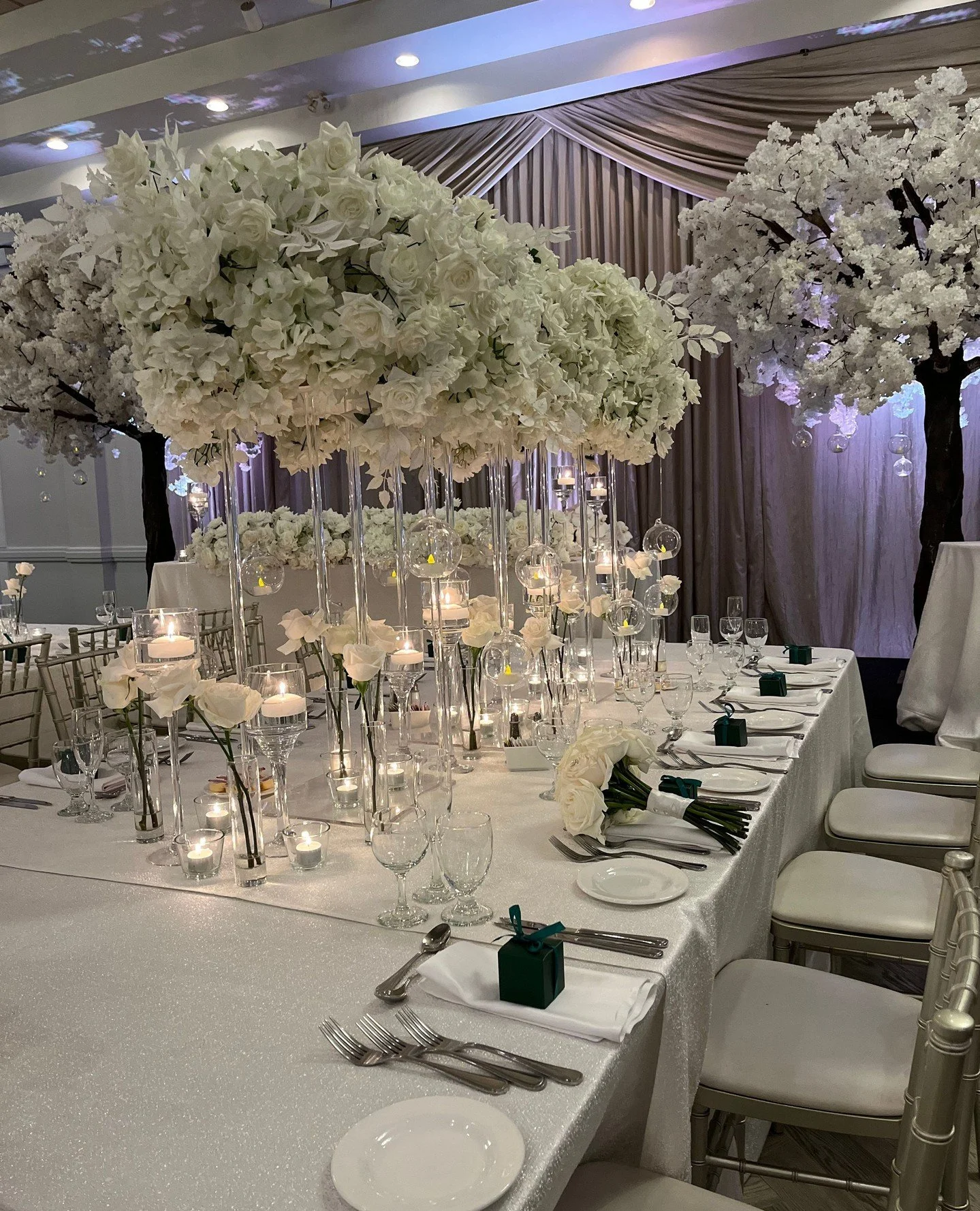 A celebration wrapped in style and sophistication.⁠
⁠
⁠
.⁠
.⁠
.⁠
.⁠
.⁠
⁠
#weddingreception #weddingday #bride #luxurywedding #weddingwire #brideandgroom #wedding #weddinginspiration #bridetobe #weddingideas #instawedding #weddings #weddingplanning #w