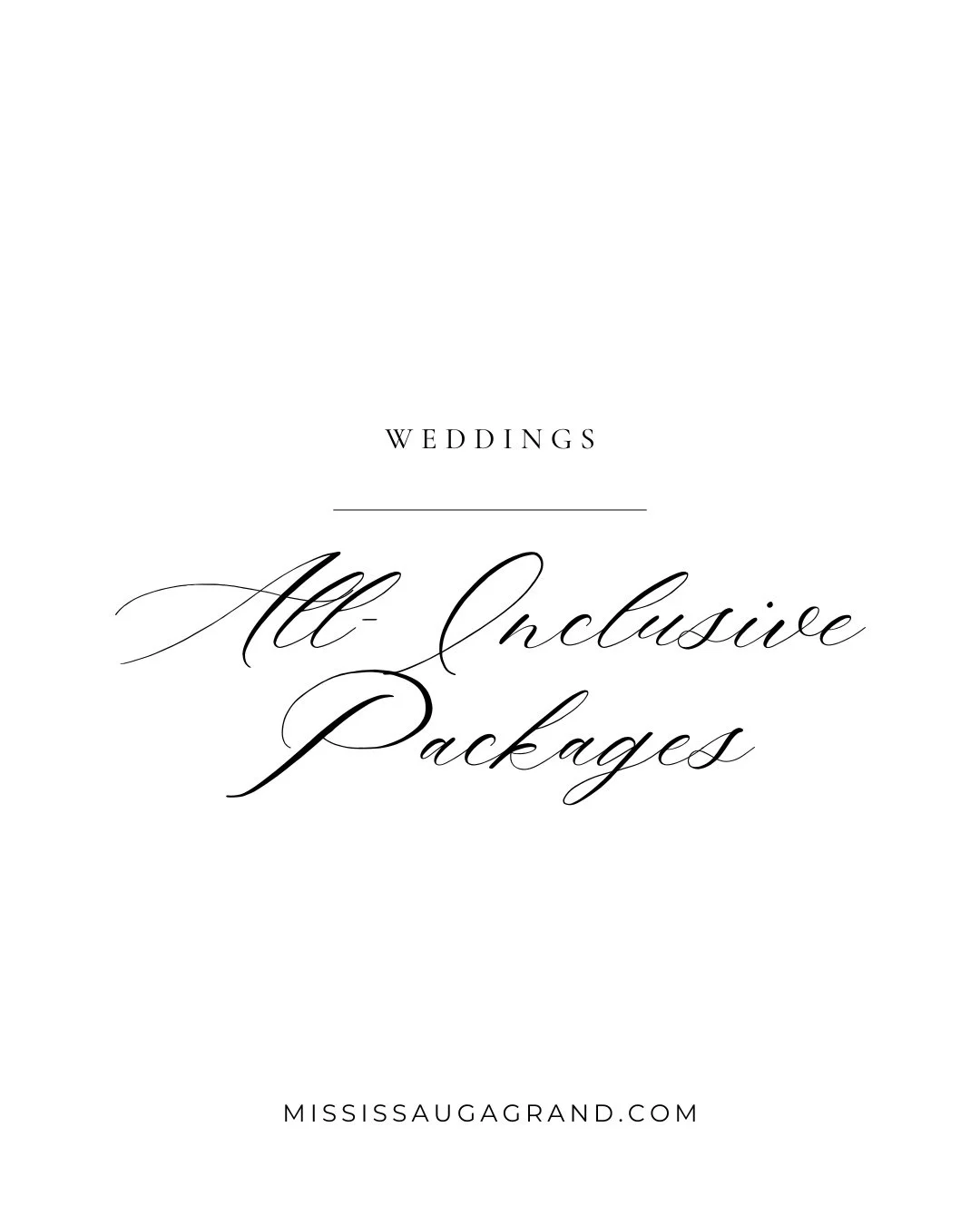 Our Wedding Packages Include:⁠
⁠
* Ballroom Rental Fee⁠
* Beautiful Champagne Coloured Standard Backdrop⁠
* Premium Upgraded Linens for Head Table &amp; Cake Table⁠
* Choice of Satin Linens &amp; Napkins for Guest Tables⁠
* Champagne Coloured Chiavar