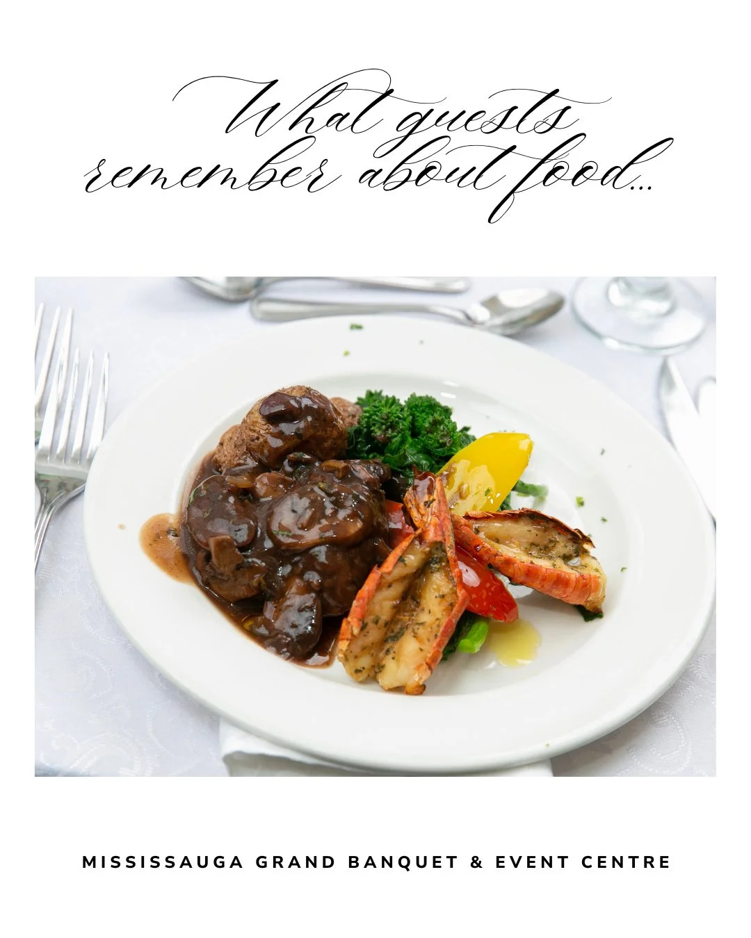 Guests may forget the centrepieces, but they always remember the food.⁠
That&rsquo;s why menu planning is one of the most important parts of your event experience.⁠
⁠
⁠
.⁠
.⁠
.⁠
.⁠
.⁠
.⁠
⁠
#MississaugaVenue #eventplanning #eventvenues #MississaugaGra