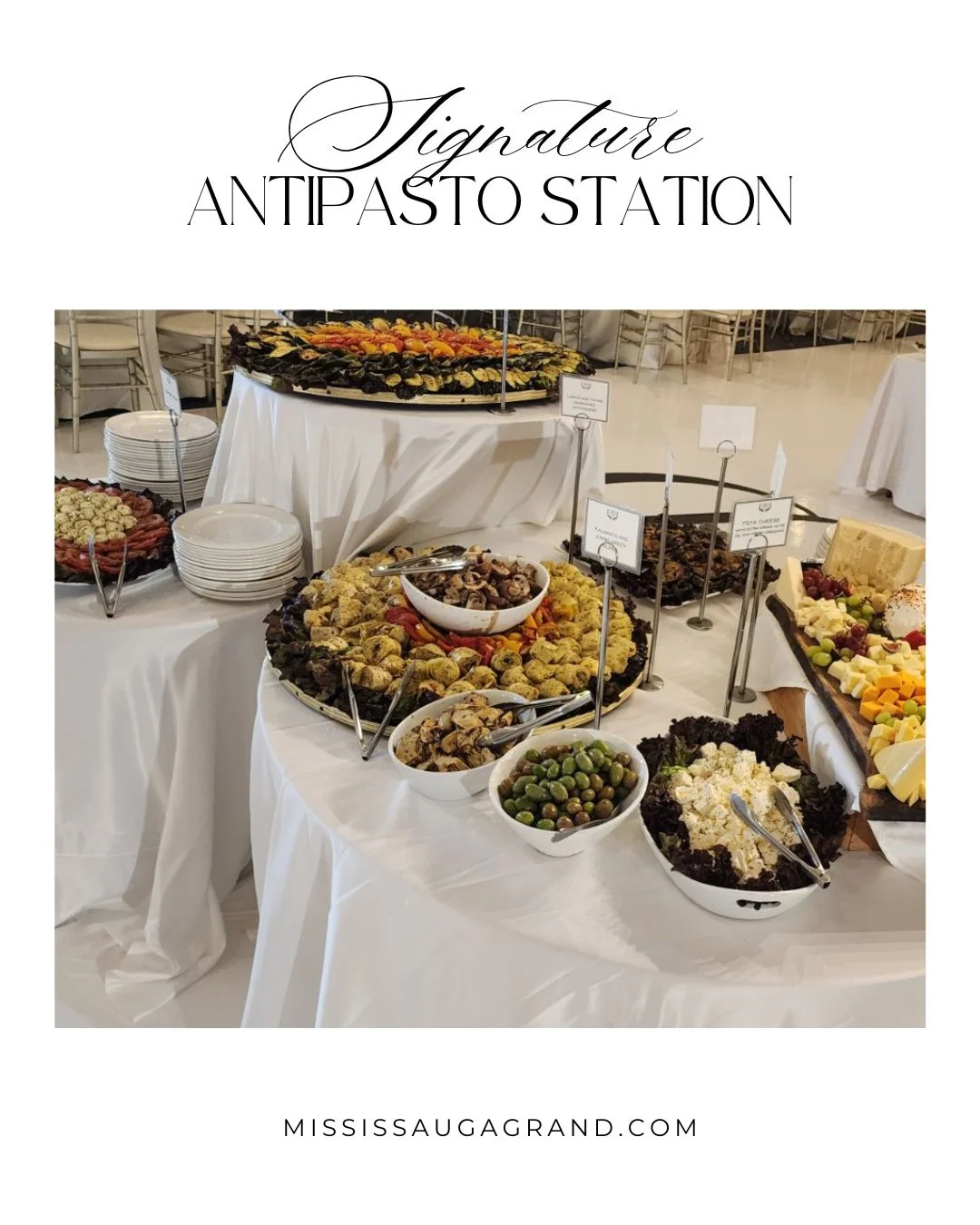 Our signature antipasto station features fresh cheeses, cured meats, marinated vegetables, olives, and artisan breads arranged for an interactive, visually appealing experience. ⁠
⁠
Perfect for weddings, corporate events, and special celebrations.⁠
⁠
