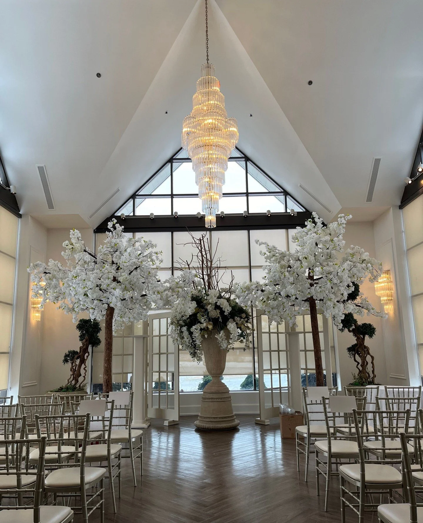 Our atrium offers a beautiful indoor setting for wedding ceremonies. ⁠
Filled with natural light and set within our venue, it provides a dedicated space where couples can host their ceremony before moving into one of our ballrooms for the reception.⁠