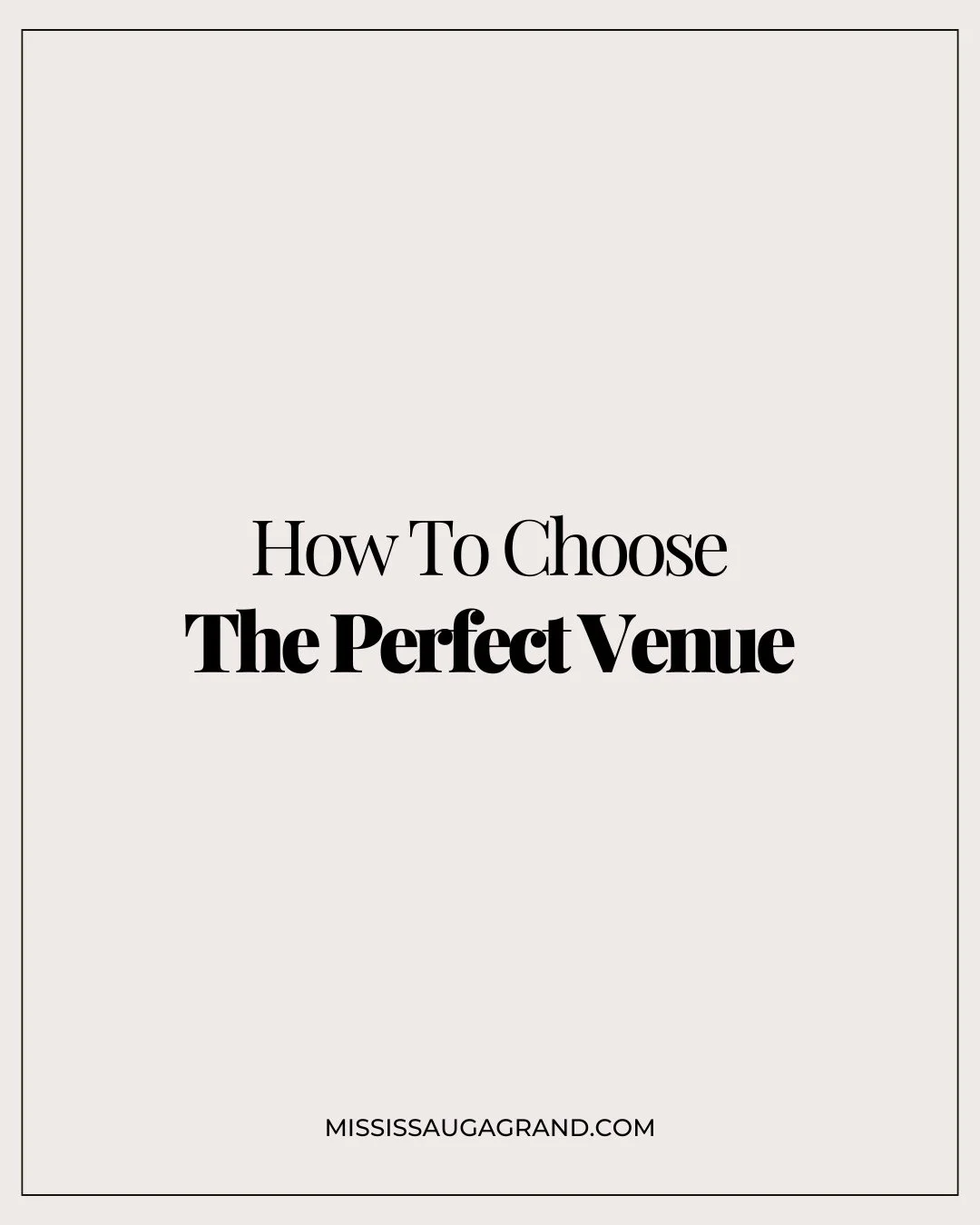 Here are a few tips on choosing the perfect venue for your wedding, corporate or social event. ⁠
⁠
⁠
.⁠
.⁠
.⁠
.⁠
.⁠
.⁠
⁠
#weddingvenues #CorporateEvents #EventPlanning⁠
#mississaugavenues #MississaugaGrand
