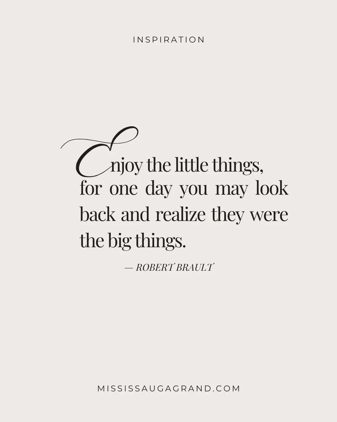 &ldquo;Enjoy the little things, for one day you may look back and realize they were the big things.&rdquo; &mdash; Robert Brault⁠
⁠
⁠
.⁠
.⁠
.⁠
.⁠
.⁠
.⁠
⁠
#weddingvenues #CorporateEvents #EventPlanning⁠
#mississaugavenues #MississaugaGrand