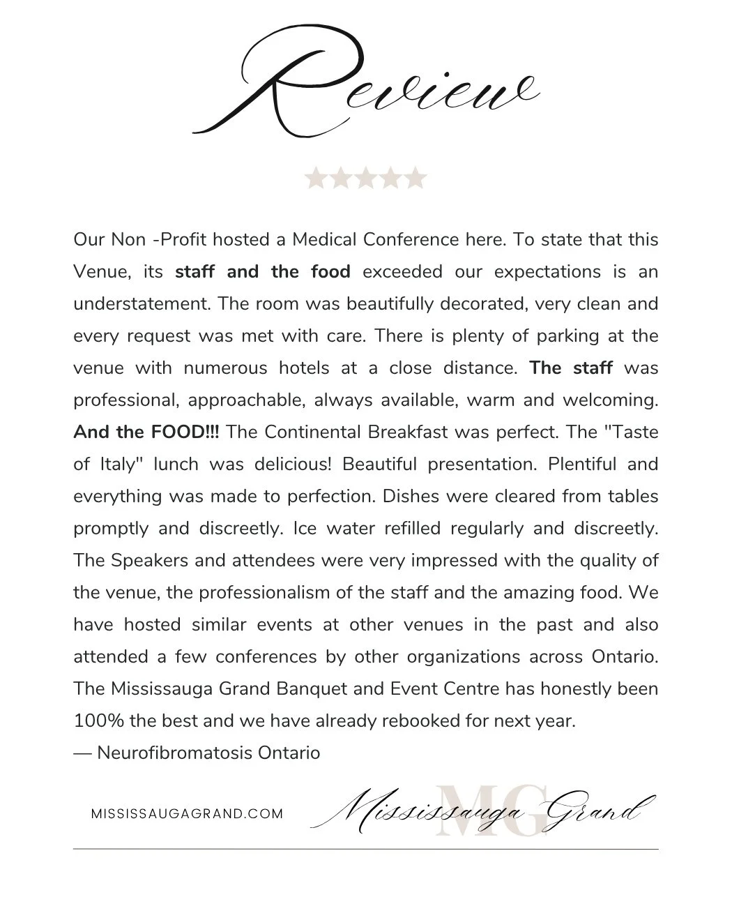 Client Accolade.⁠
⁠
⁠
⁠
.⁠
.⁠
.⁠
.⁠
.⁠
.⁠
⁠
#weddingvenues #CorporateEvents #EventPlanning⁠
#mississaugavenues #MississaugaGrand