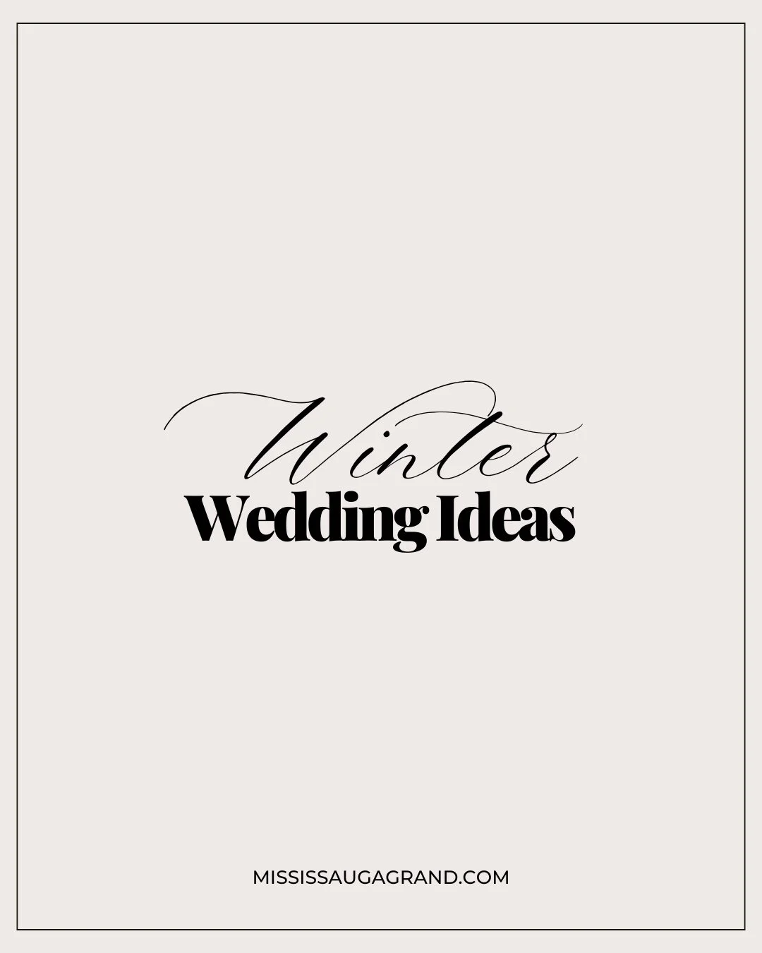 Winter weddings at Mississauga Grand bring a different kind of charm. Here are a few ideas to consider when planning a cold season celebration in one of our ballrooms.⁠
⁠
Warm Welcome Drinks⁠
Offer guests hot chocolate, mulled cider, or coffee on arr