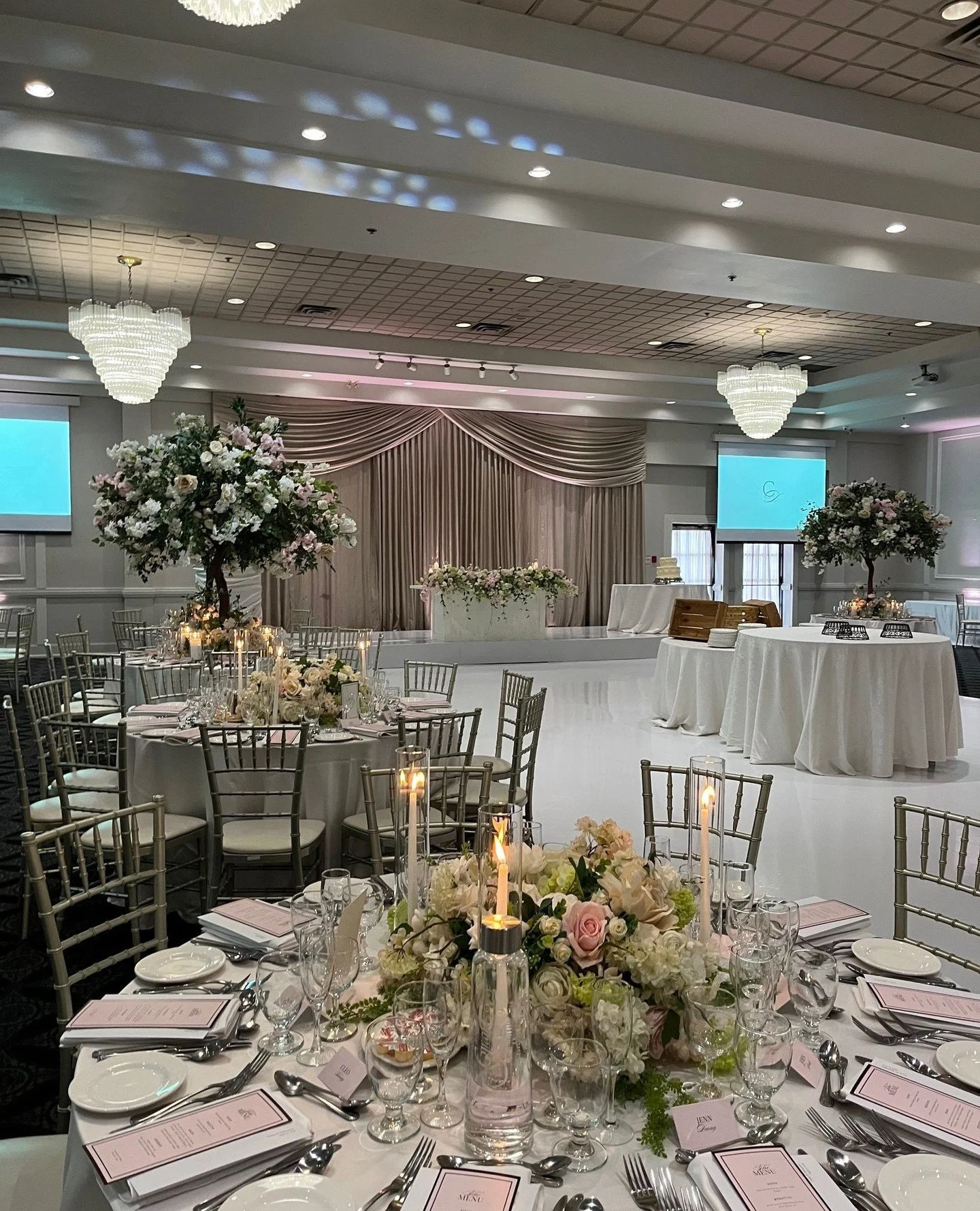 A ballroom dressed for the most important celebrations.⁠
⁠
⁠
.⁠
.⁠
.⁠
.⁠
.⁠
⁠
#weddingday #mississaugavenues #weddingvenue #MississaugaGrand