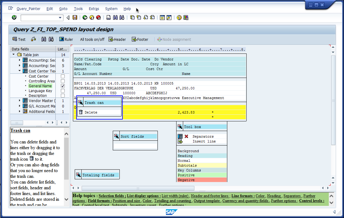 SAP Help Tip: Vendor Report