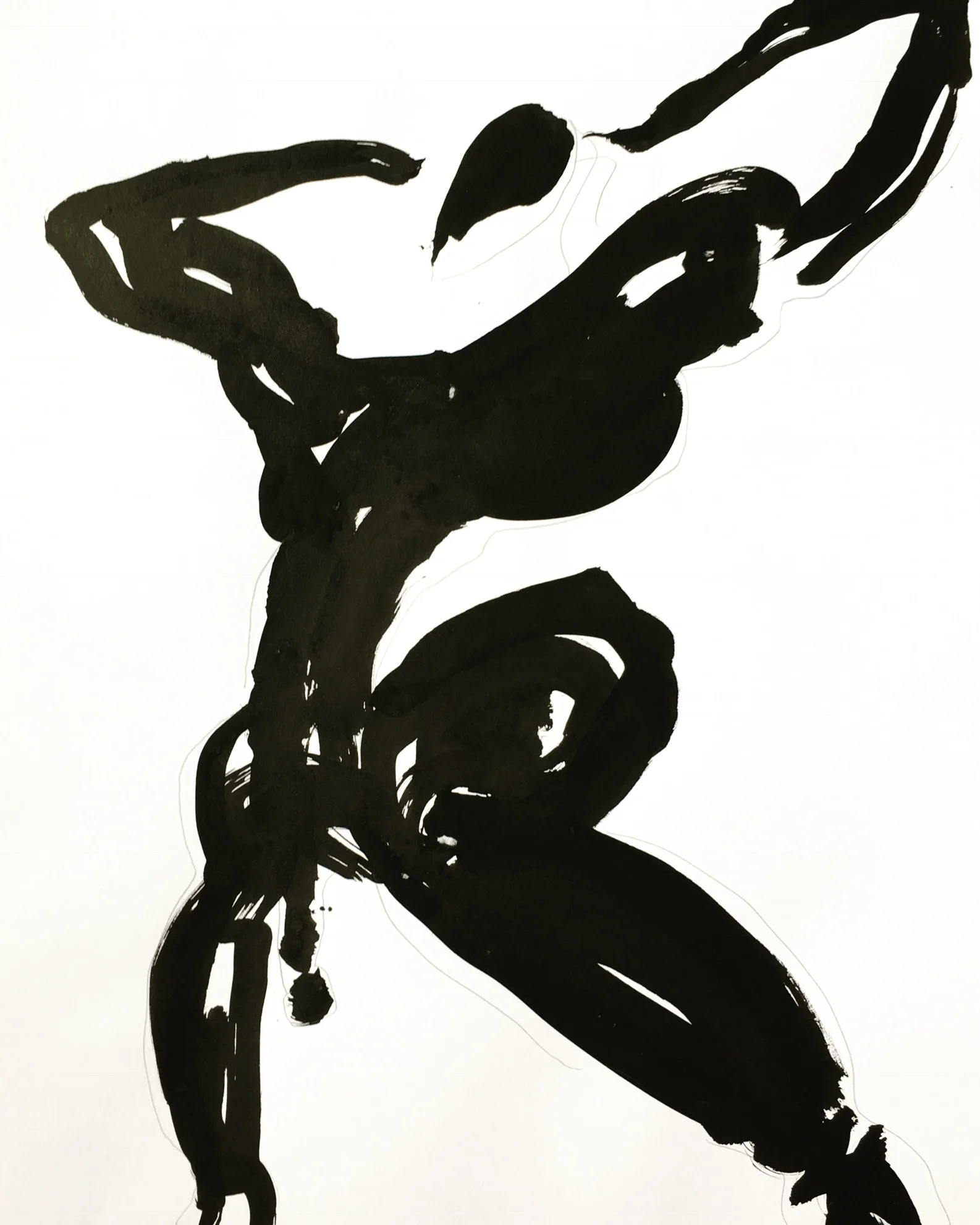 Le lutteur sénégalais bandant fièrrement  ses muscles  ArtGraphico