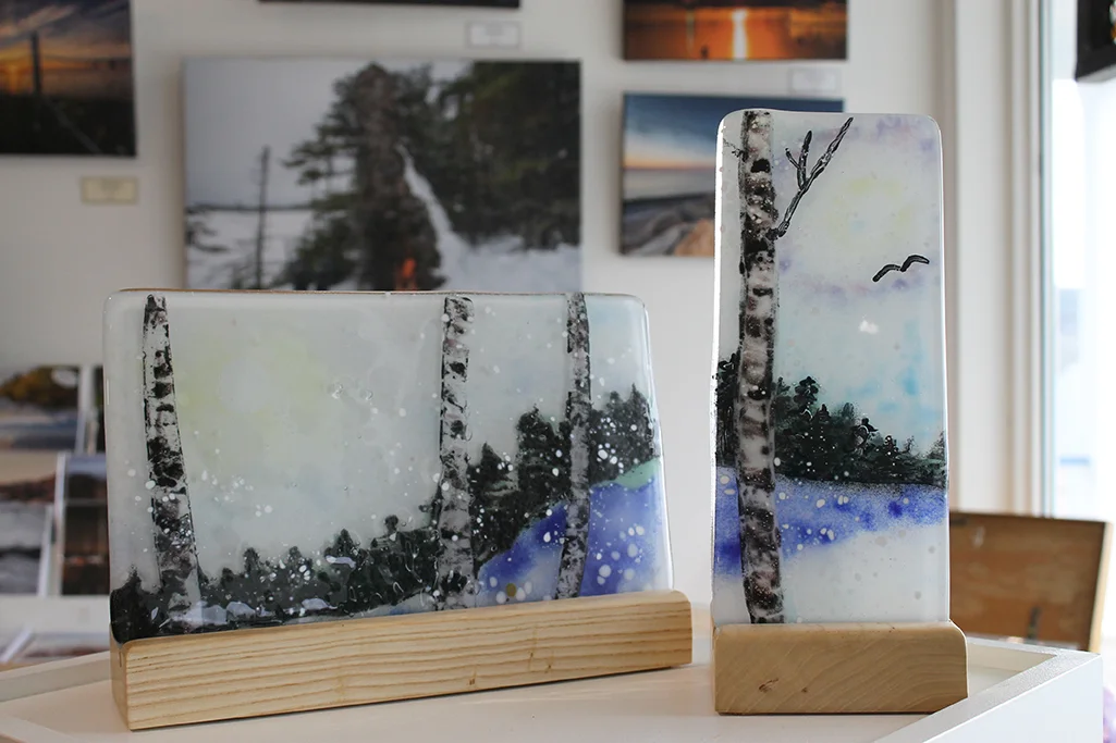 Interior shots of Victoria County Creates in Baddeck.