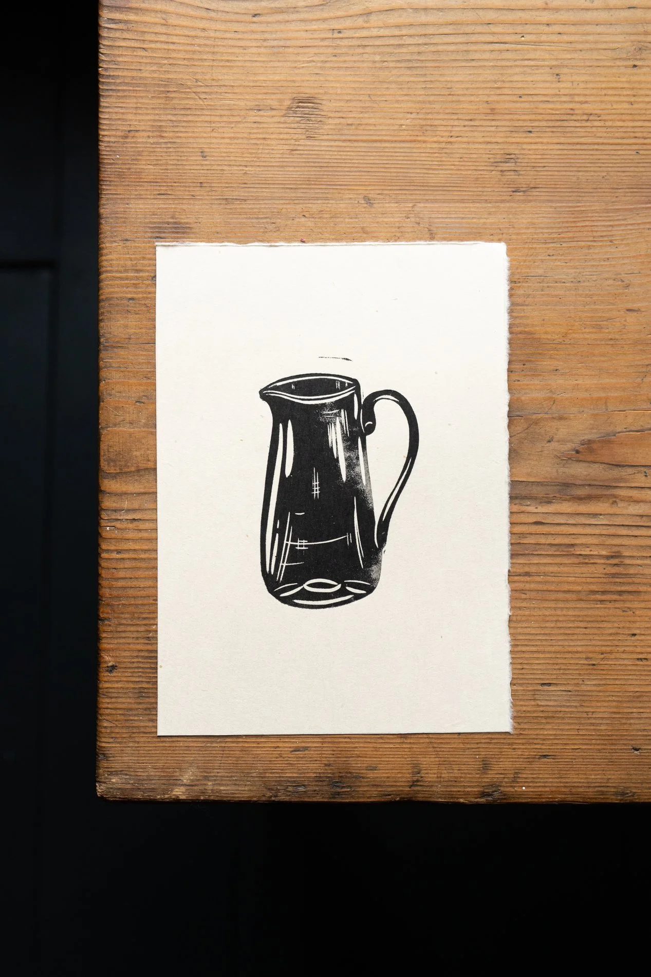 Jug Original Linocut - Pre-Order