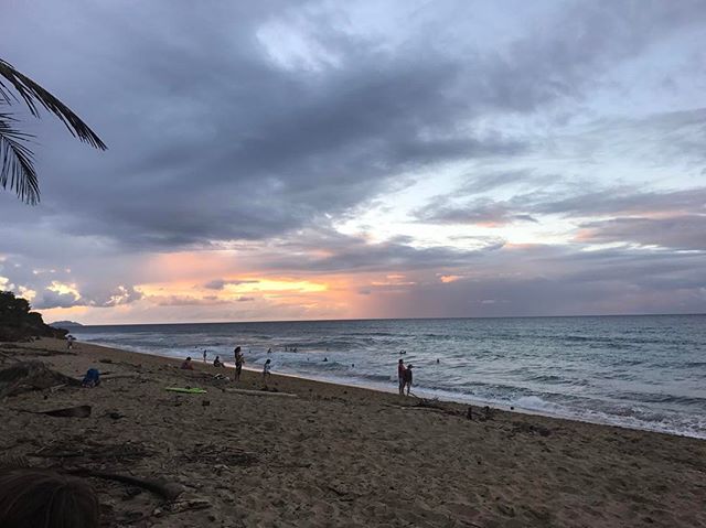 Right down the road is Sandy Beach&hellip; caught the beautiful sunset #beach #rincon #sunset #beauty #pretty #puertorico #sandy #water #surf #happy