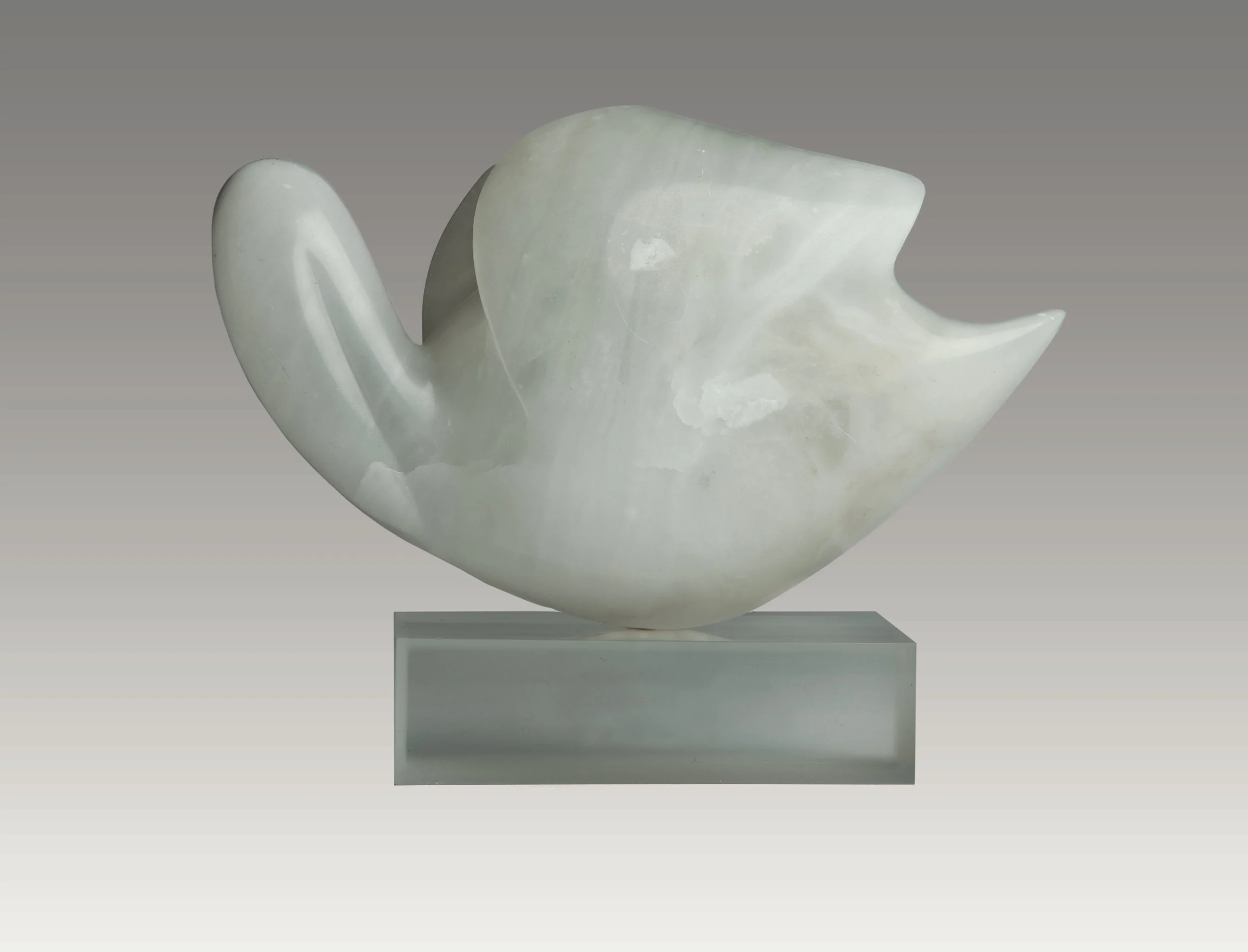 Sleeping Swan (alabaster) 7 x 12 x 5 inches