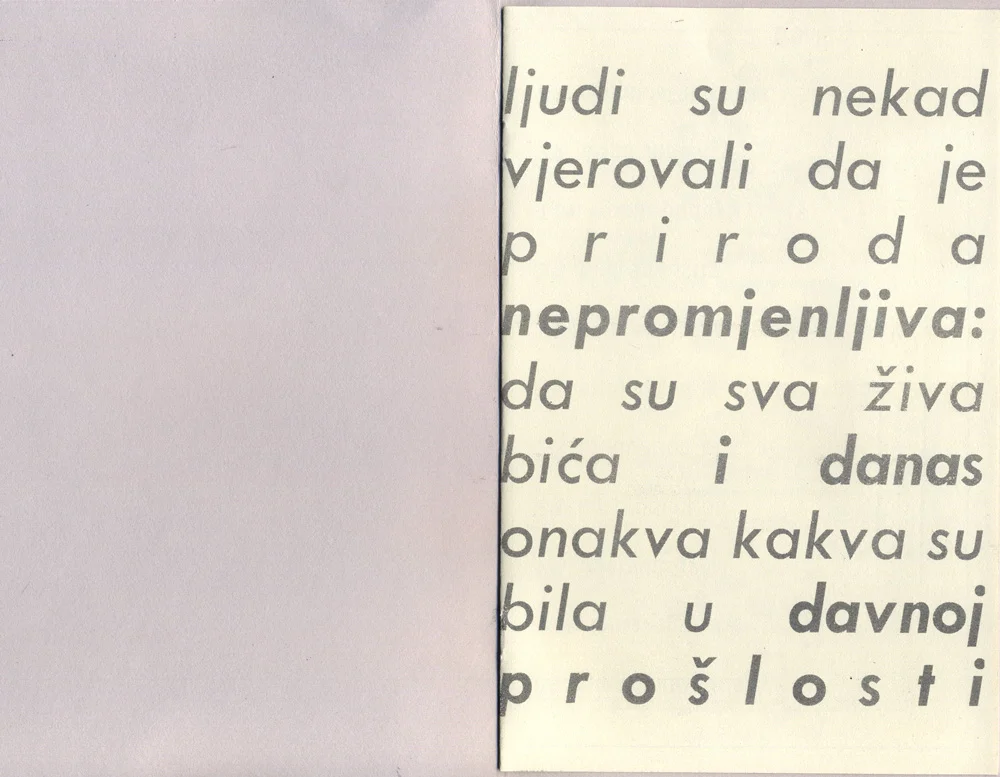Pamphlet 1 contents