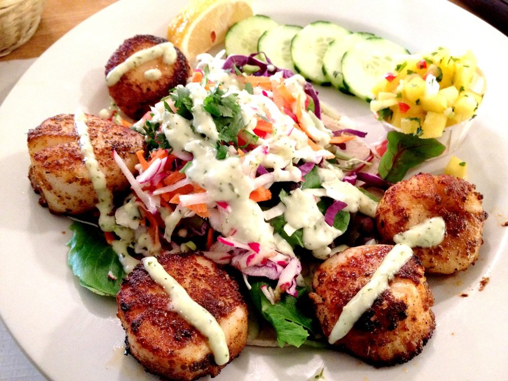 You go to Morro Bay, you seek the seafood. Californist trade secret. 