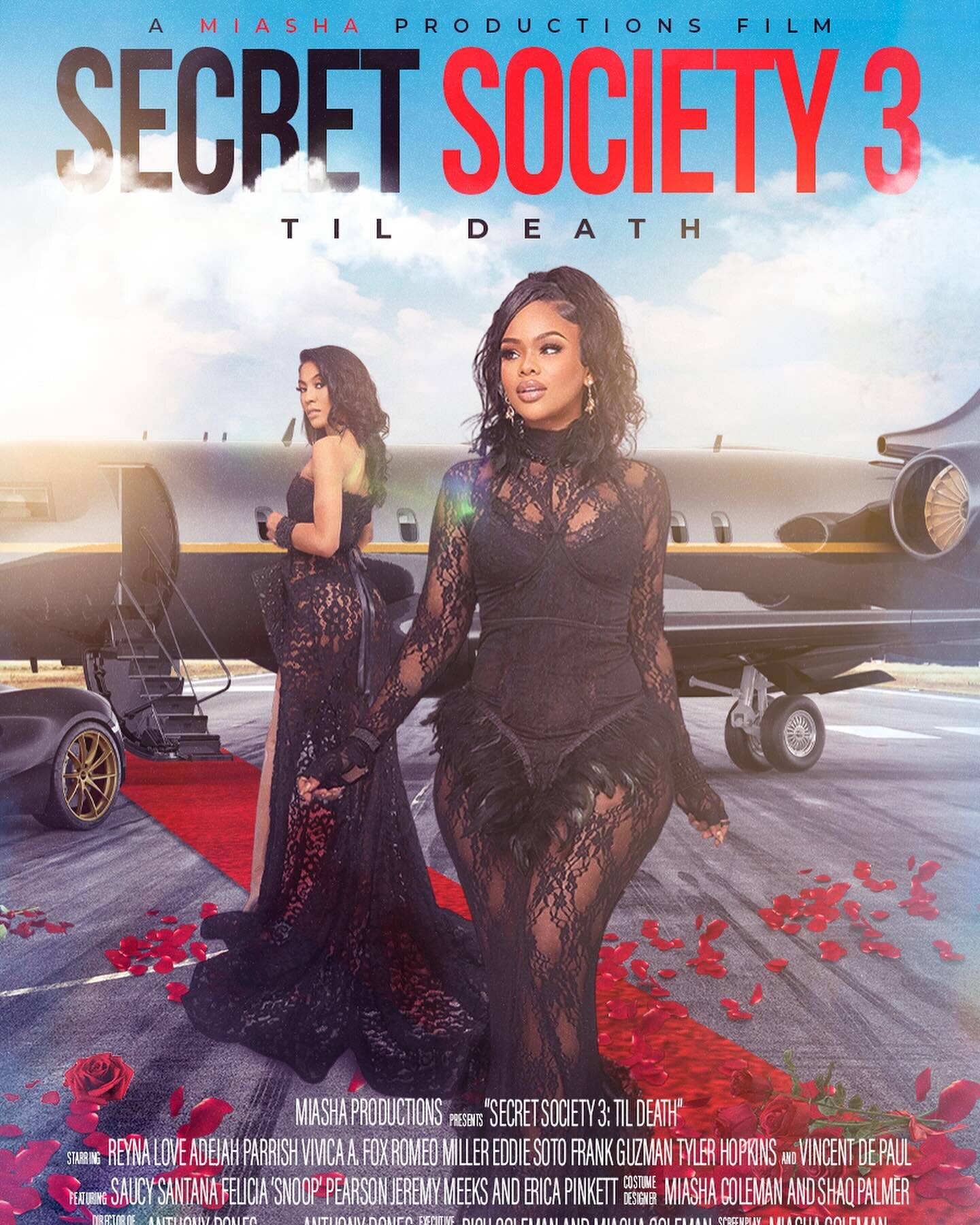 Congrats cuz!!! @miashaofficial @rich_coleman @secretsocietymovie 🎉🎉🎉🎉 Secret Society 3 is out now!! Go check out Secret Society 3 on Amazon Prime! Just 24 hours after being released independently, Secret Society 3 has over a million streams. Thi