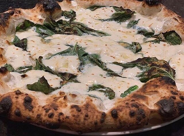 Millie&rsquo;s Wood Fired Fresh Basil Pie🔥#italianfood #freshbasil #morristown #milliesoldworld #morriscounty .
.
.
#pizza #meatballs #newjersey #njeats #njrestaurant #foodlover #woodfired #coalfired #foodie #yum #pizzalover #Italian #happyhour #spe