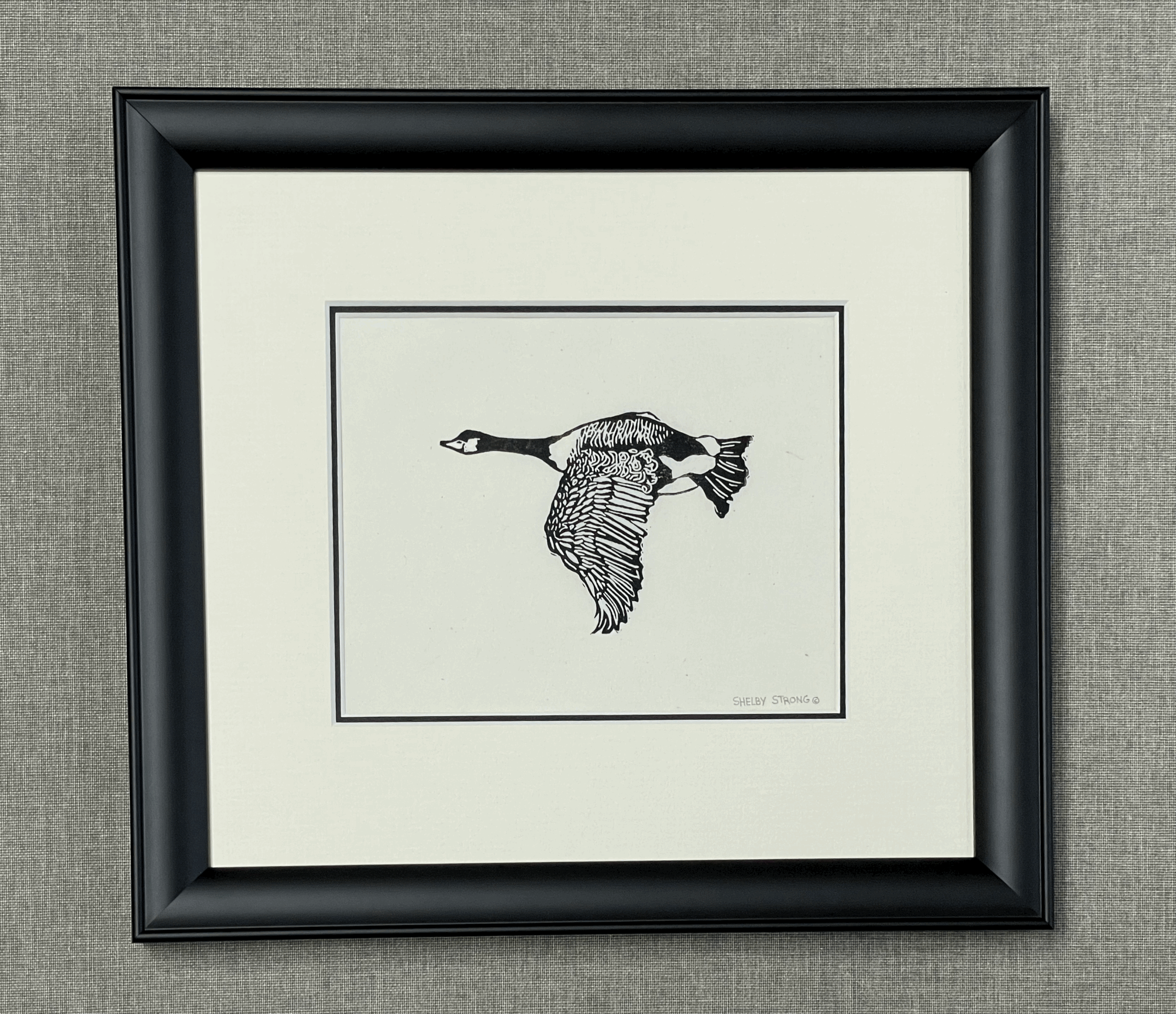 "Leader" (Original Linocut)