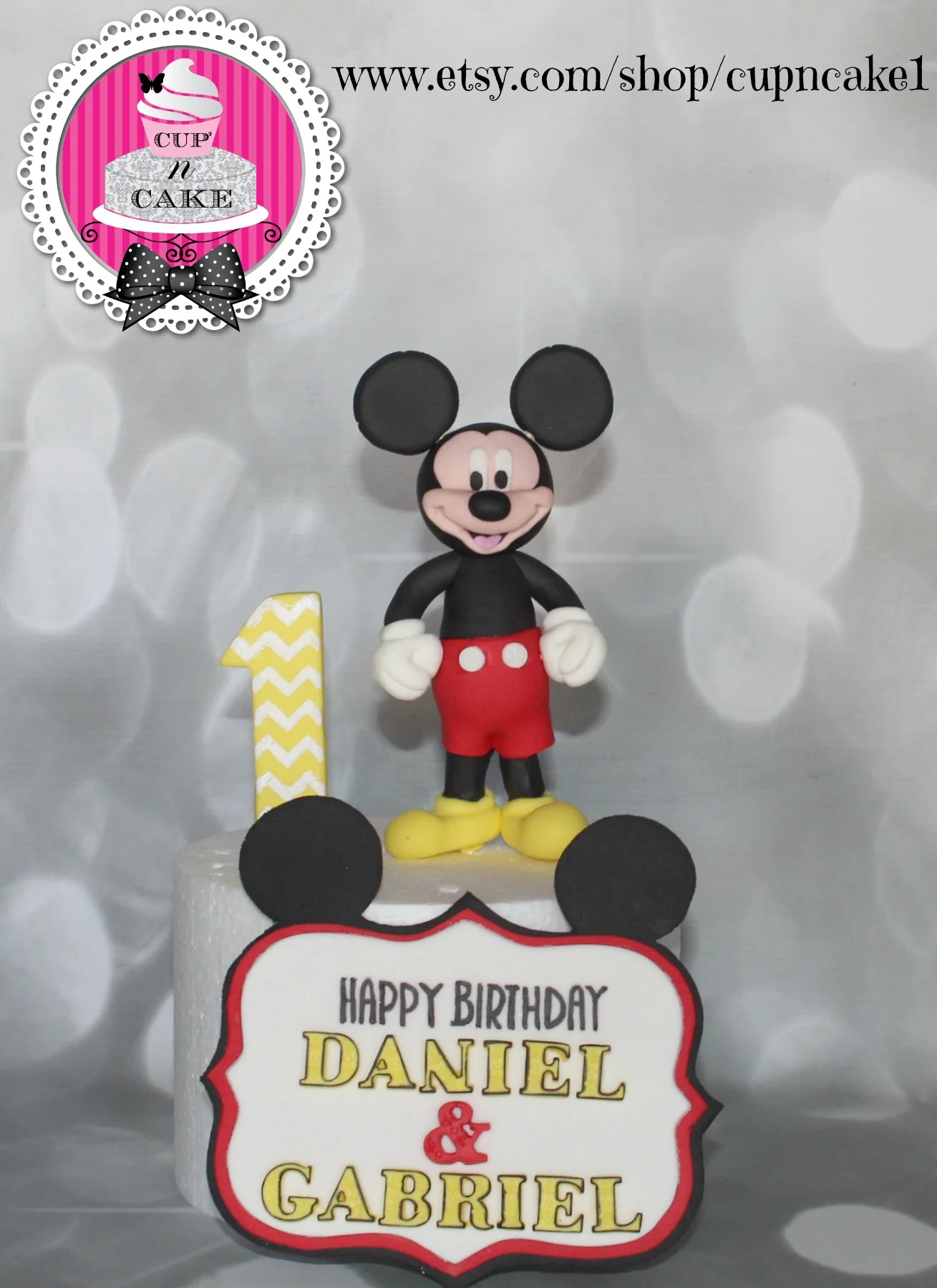 mickey mouse fondant cake topper set chevron .jpg