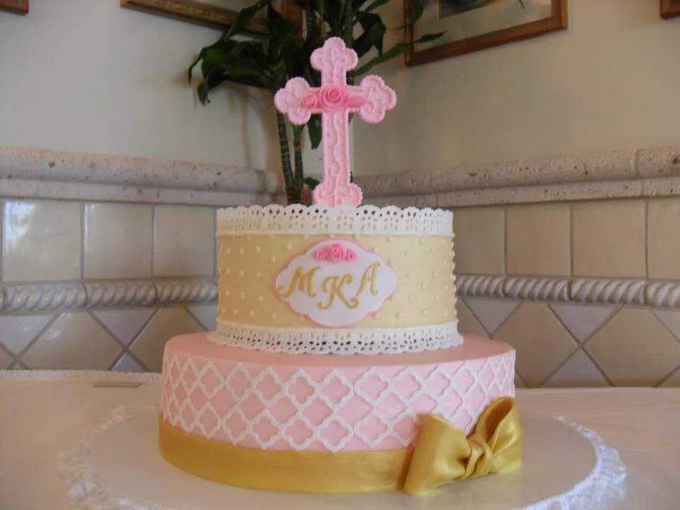 pink and gold first communion cake.jpg