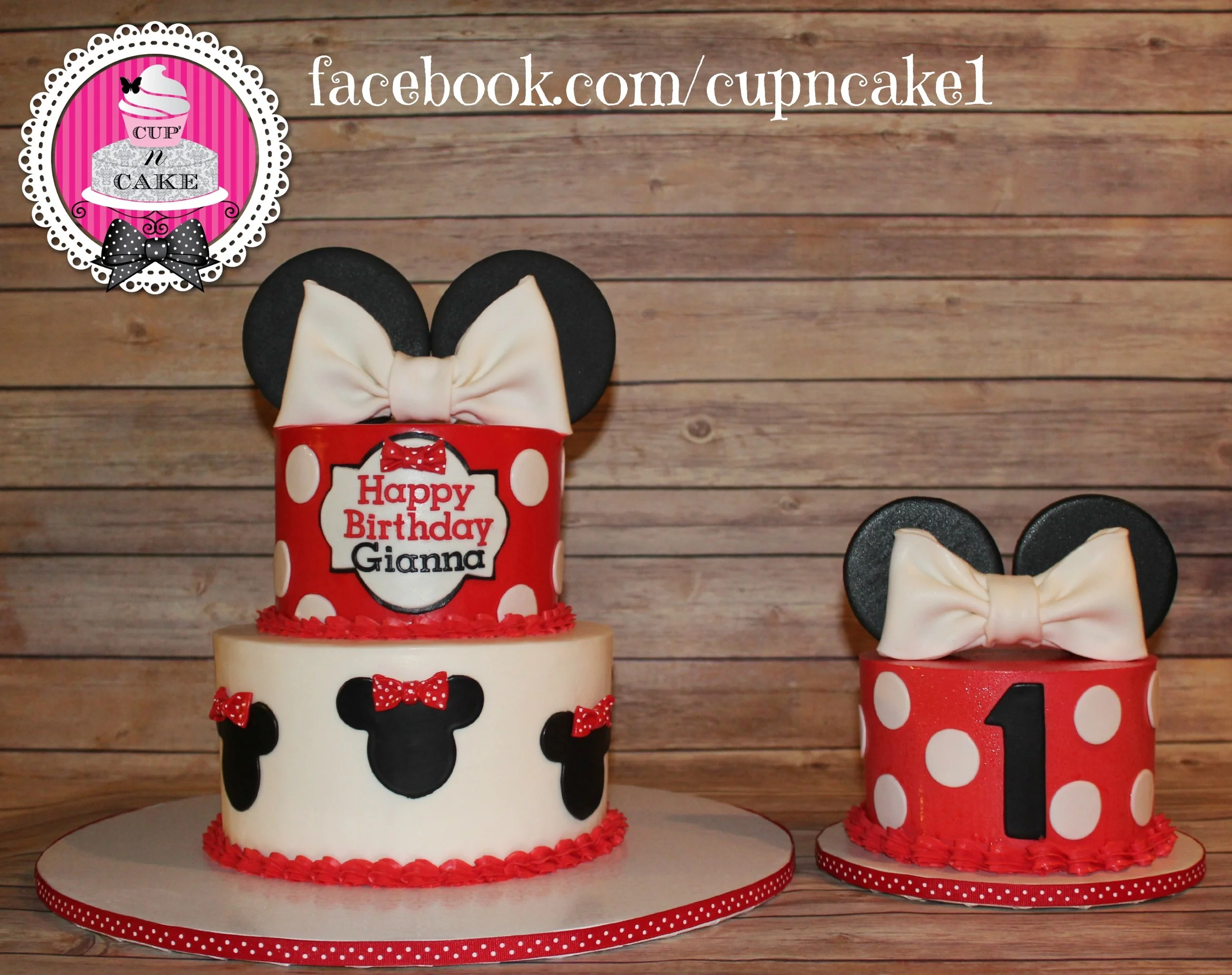 Minnie mouse cake with smash cake.jpg
