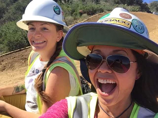   Not even the heat can melt these smiles.  