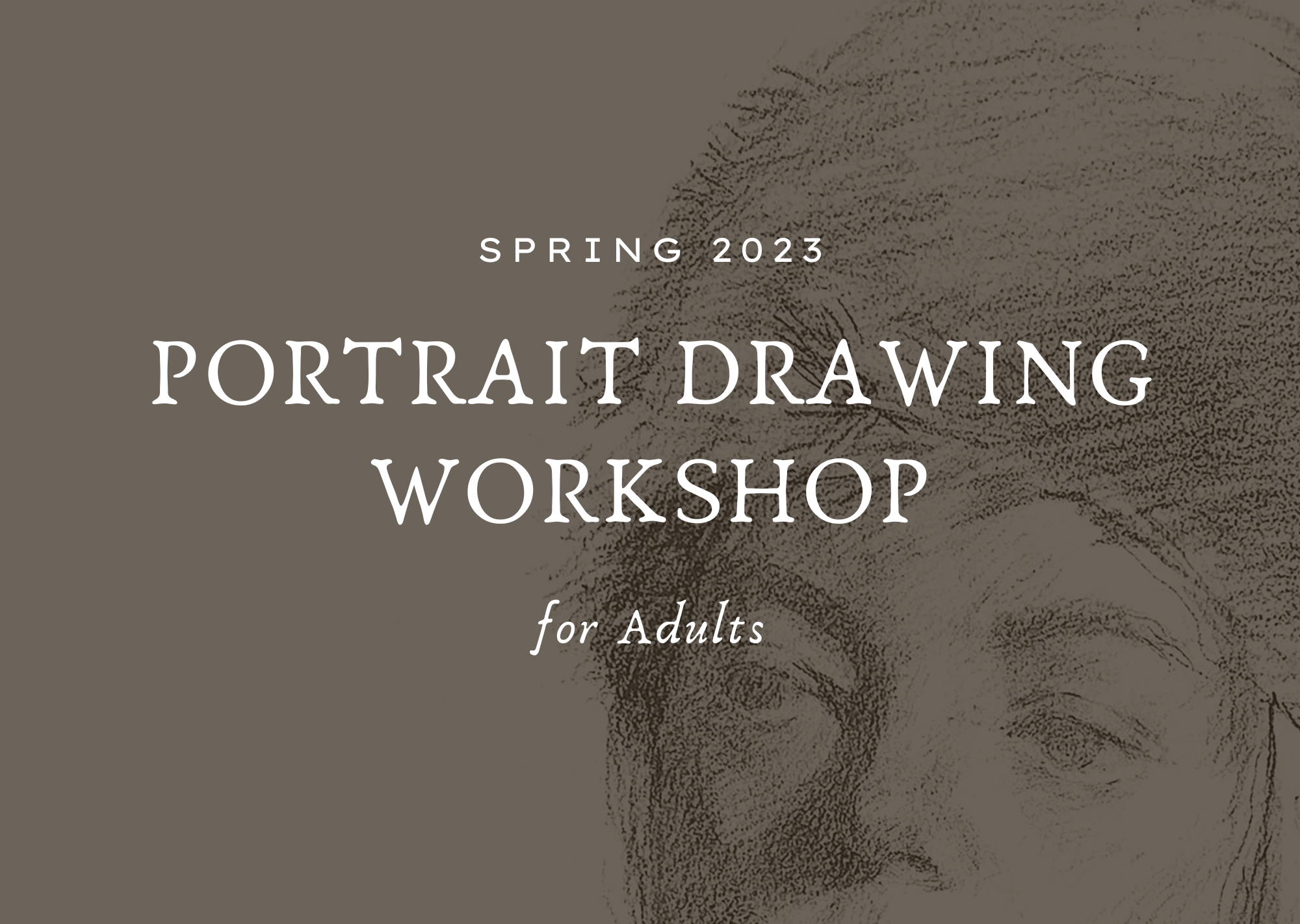 Portrait Drawing Workshop, 3 Sessions