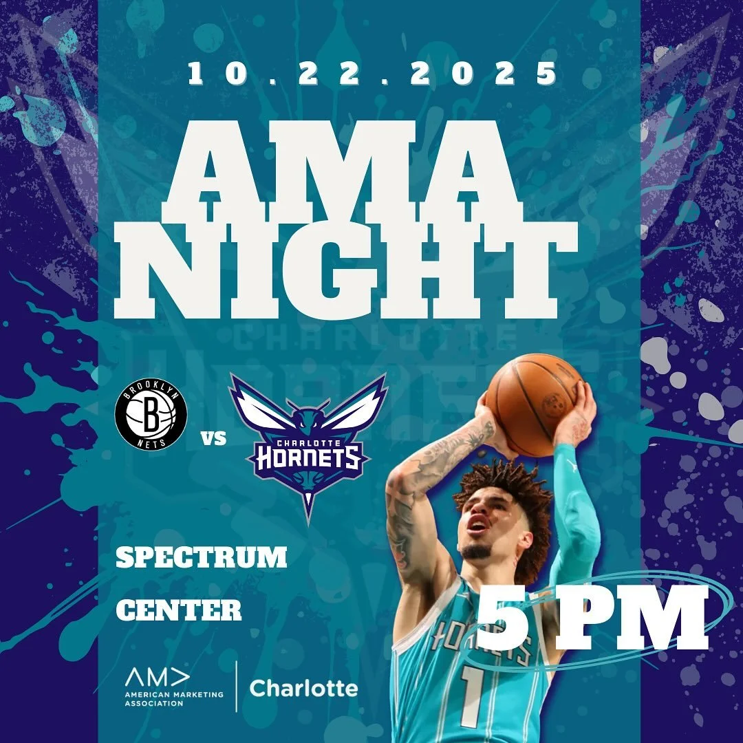 The buzz is building, Charlotte! 🐝
 On Wednesday, October 22, join AMA Charlotte for an unforgettable night as the @hornets take on the Nets 🏀 at the newly renovated Spectrum Center.

Your ticket includes: ✅ Exclusive early access to watch warm-ups