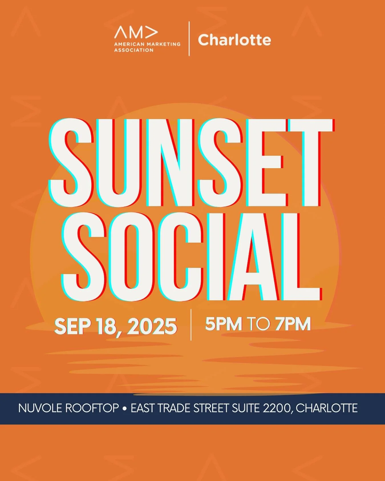 We&rsquo;re bringing the Charlotte marketing community together for our next Sunset Social at @nuvole22 Rooftop! 🌆🍹

🗓 Thursday, September 18th
⏰ 5 PM &ndash; 7 PM
📍 Nuvole Rooftop

It&rsquo;s the perfect chance to network, unwind, and enjoy the 