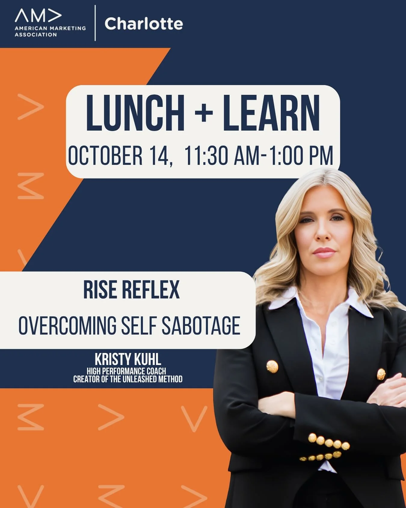We all hit a wall sometimes. Usually, it&rsquo;s our own.

If you&rsquo;re leading a team, building a brand, or just tired of getting in your own way, this Lunch + Learn is for you!

Join us with @kristy_kuhl, High Performance Coach and keynote speak