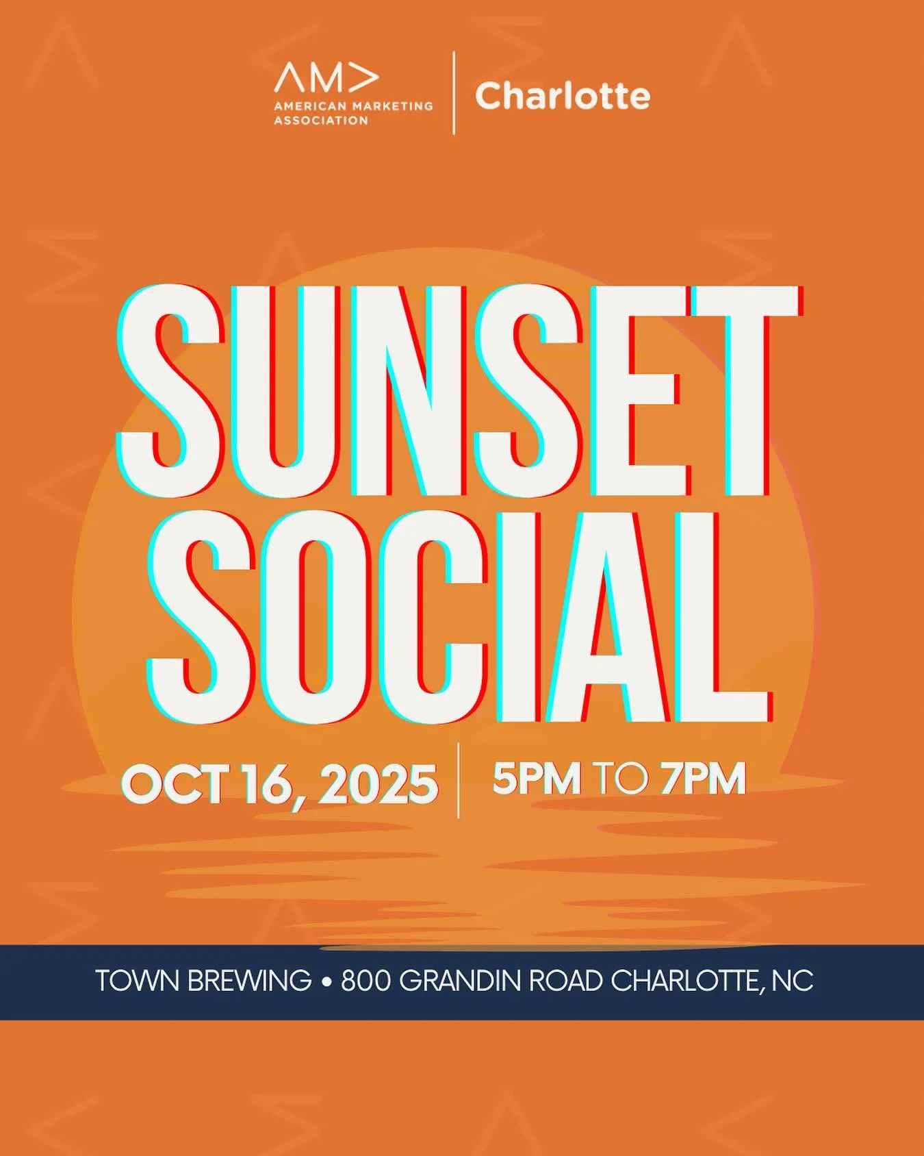 Join us for October&rsquo;s Sunset Social @townbrewingcompany &mdash; where Charlotte&rsquo;s marketing community comes together to connect, collaborate, and unwind. ✨

📅 Thursday, October 16 | 5&ndash;7 PM
📍 800 Grandin Rd.

If you&rsquo;ve been l