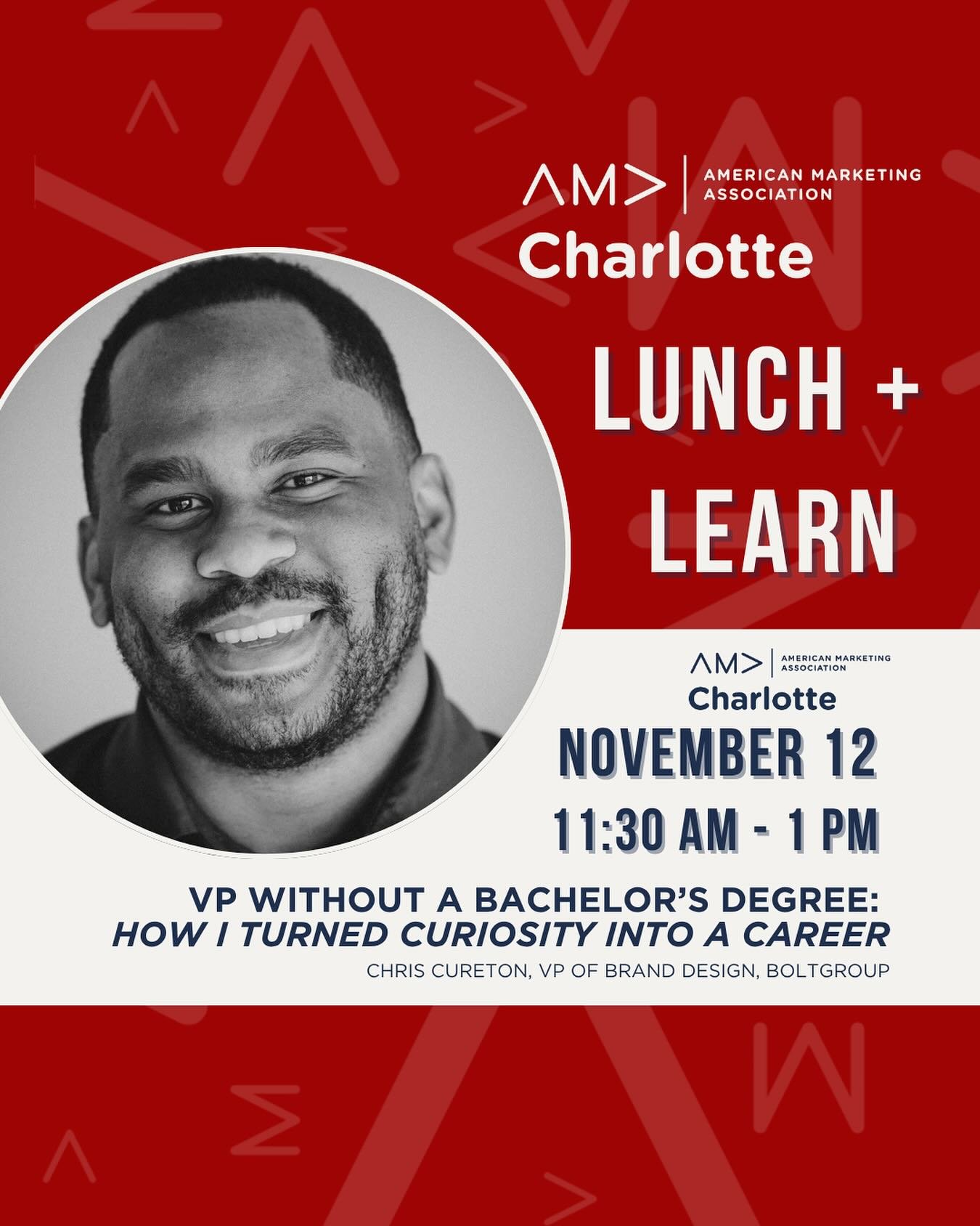 What if your greatest career asset isn&rsquo;t your degree, but your curiosity? 👀

Join us Tuesday, Nov. 12th at Gilde Brewery for a Lunch + Learn with @chriscureton, VP of Brand Design at @boltgroup 

Chris will share how curiosity, self-education,